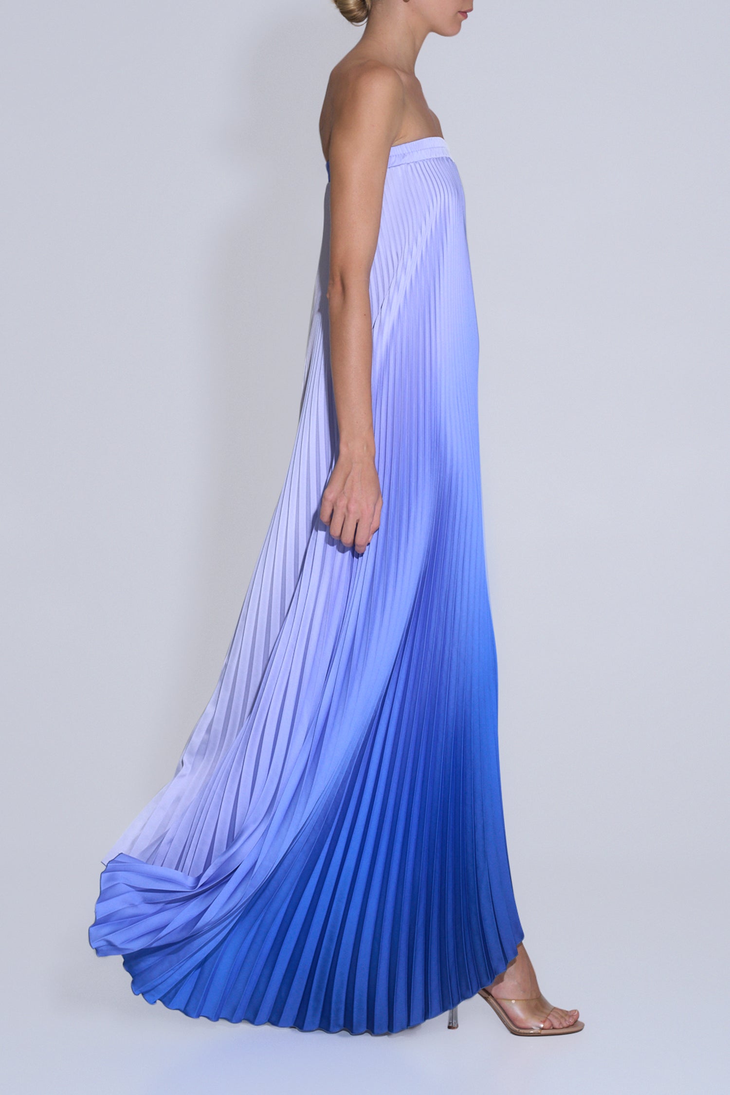 Bisous Strapless Gown - Ocean