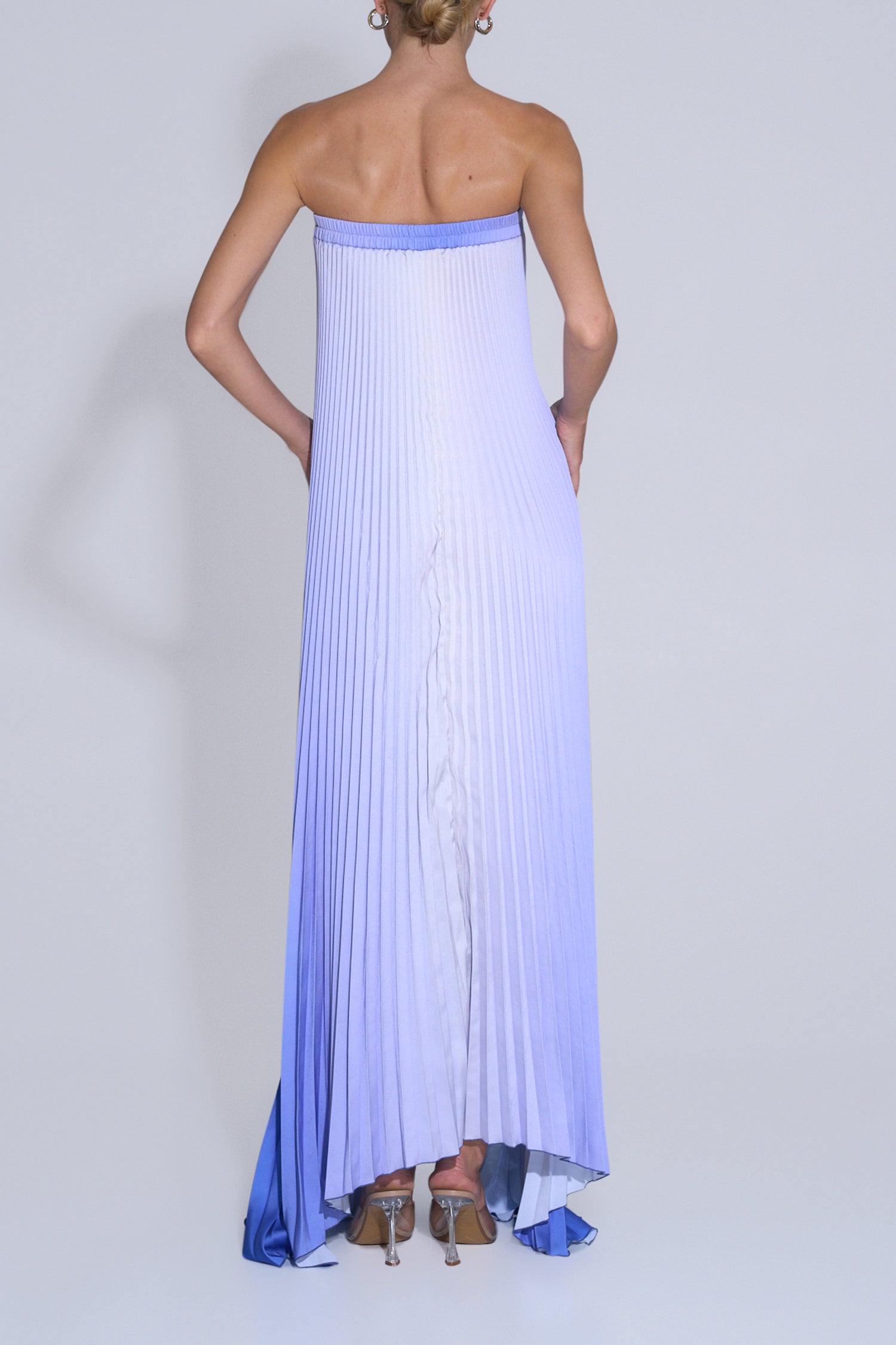 Bisous Strapless Gown - Ocean