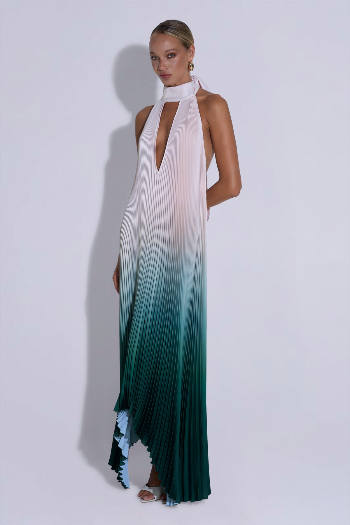 Opera Gown - Green Milk Ombre