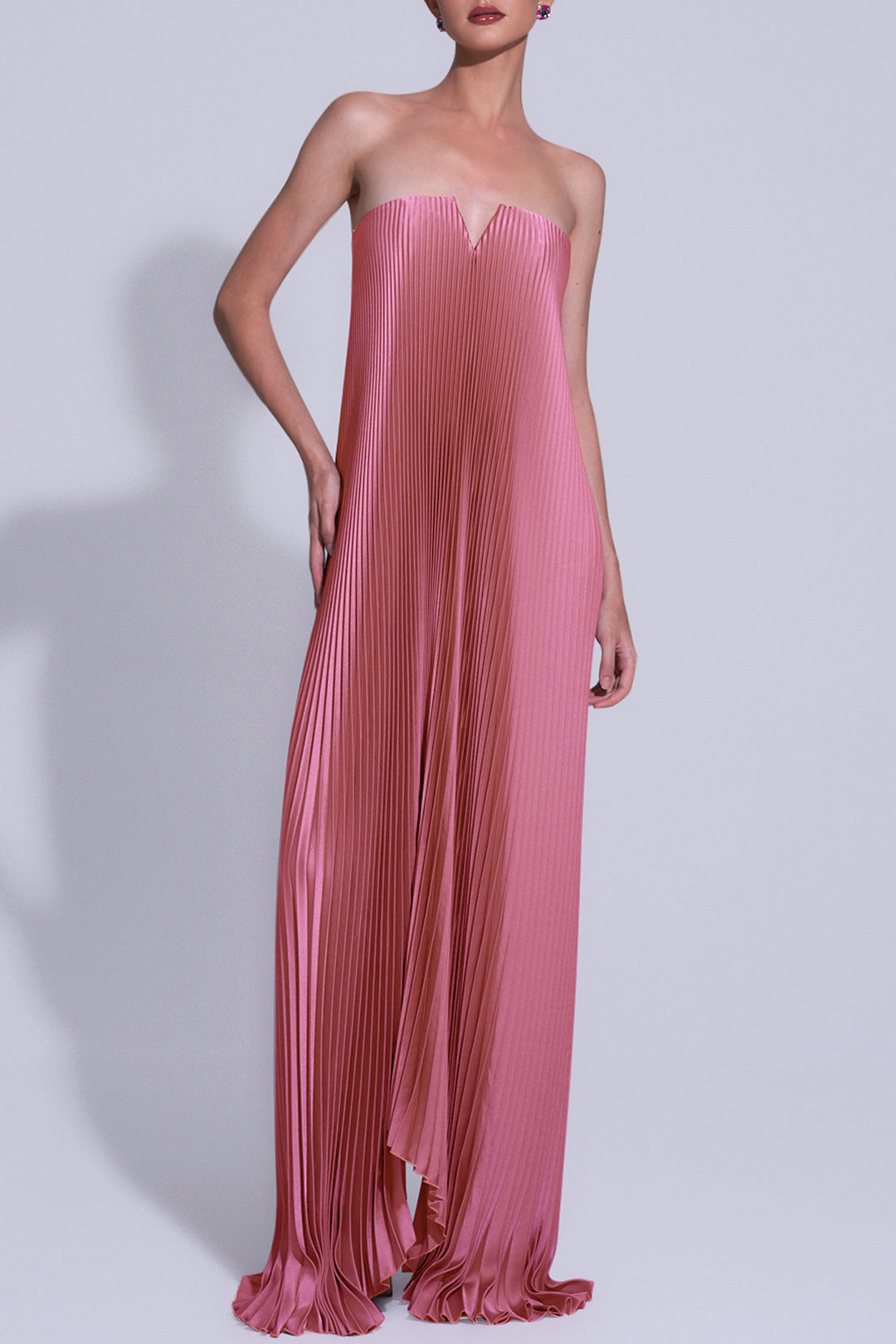 Hope Bow Tie Mini Dress in Dusty Rose main image 1