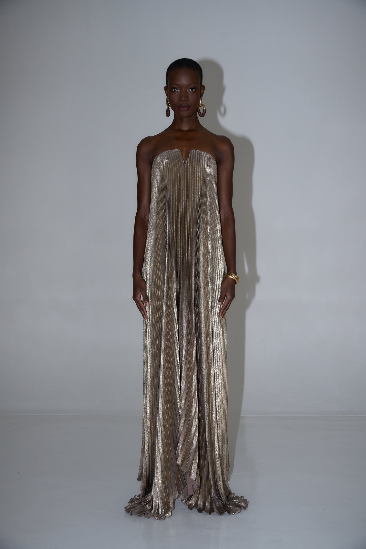 Black Tie Gown - Gold Shimmer