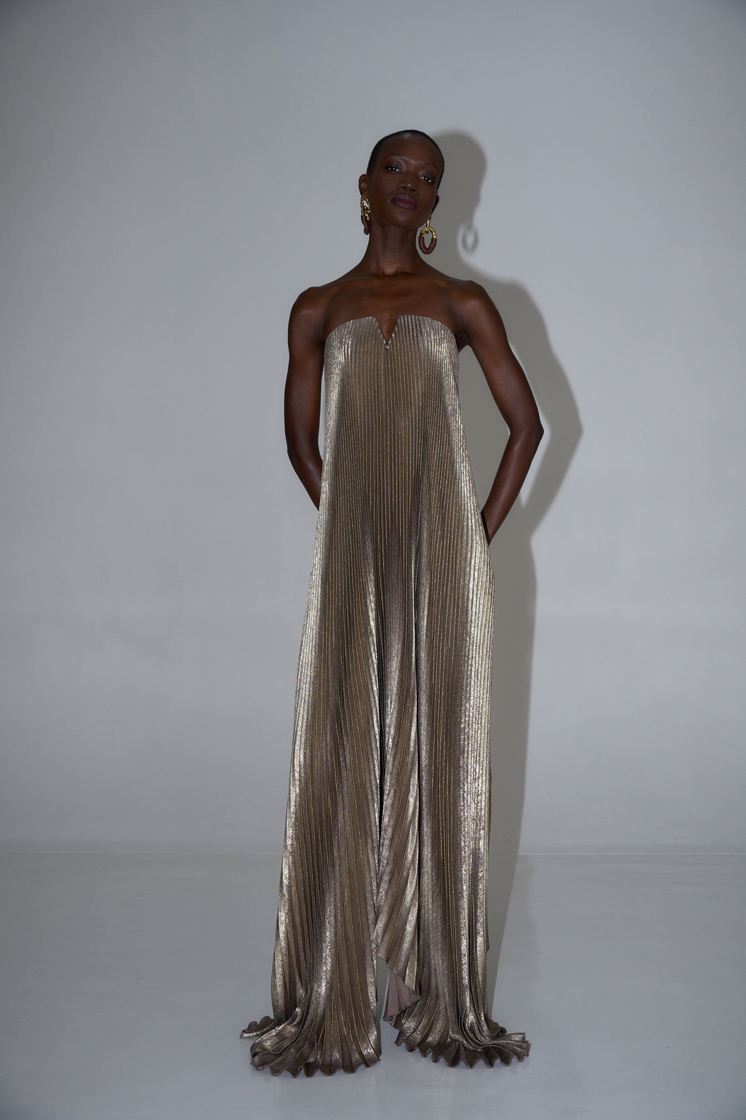 Black Tie Gown - Gold Shimmer