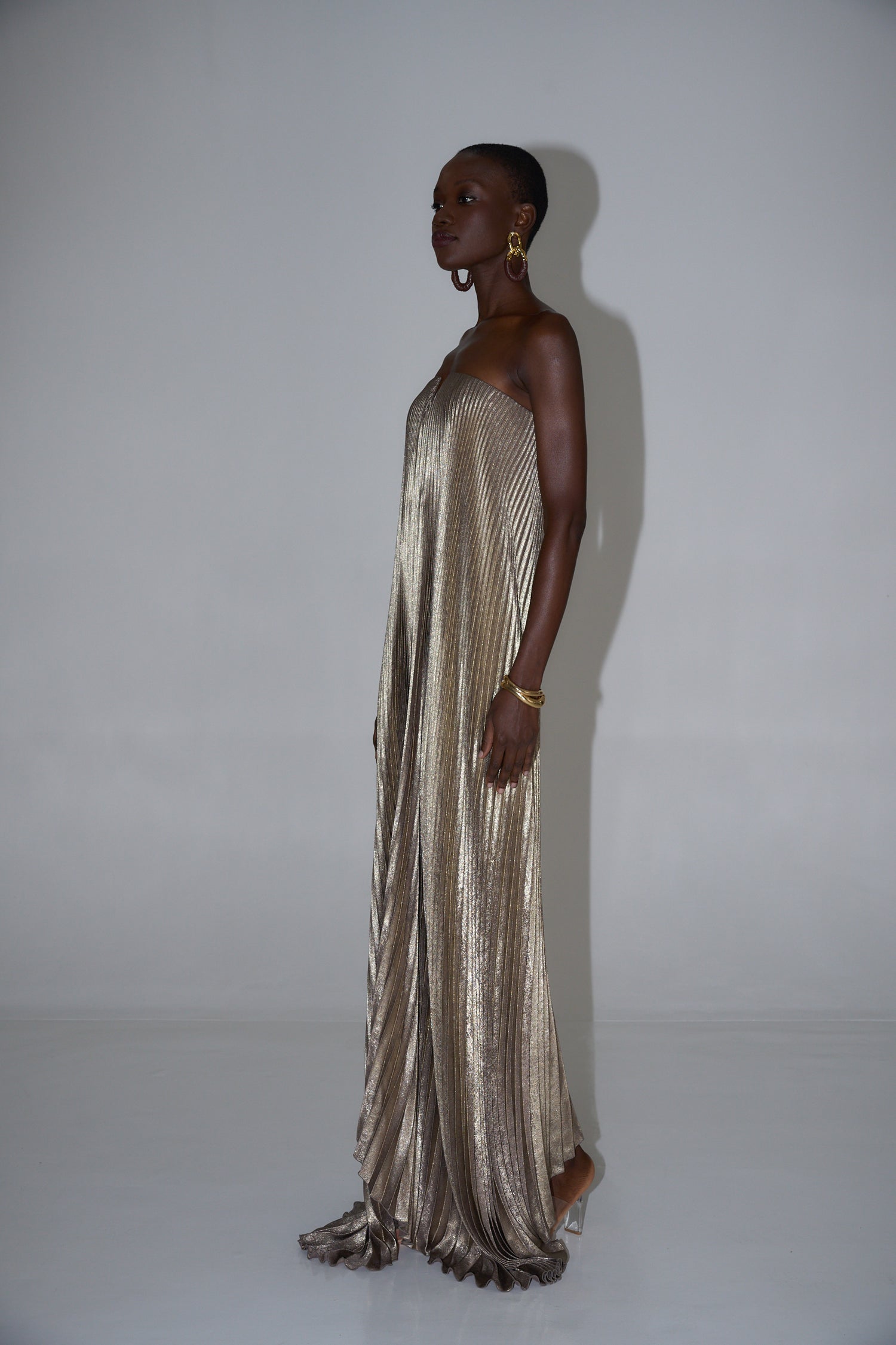 Black Tie Gown - Gold Shimmer