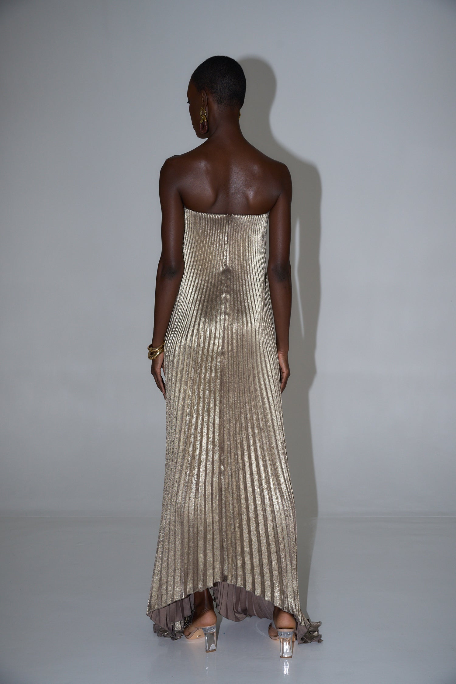 Black Tie Gown - Gold Shimmer