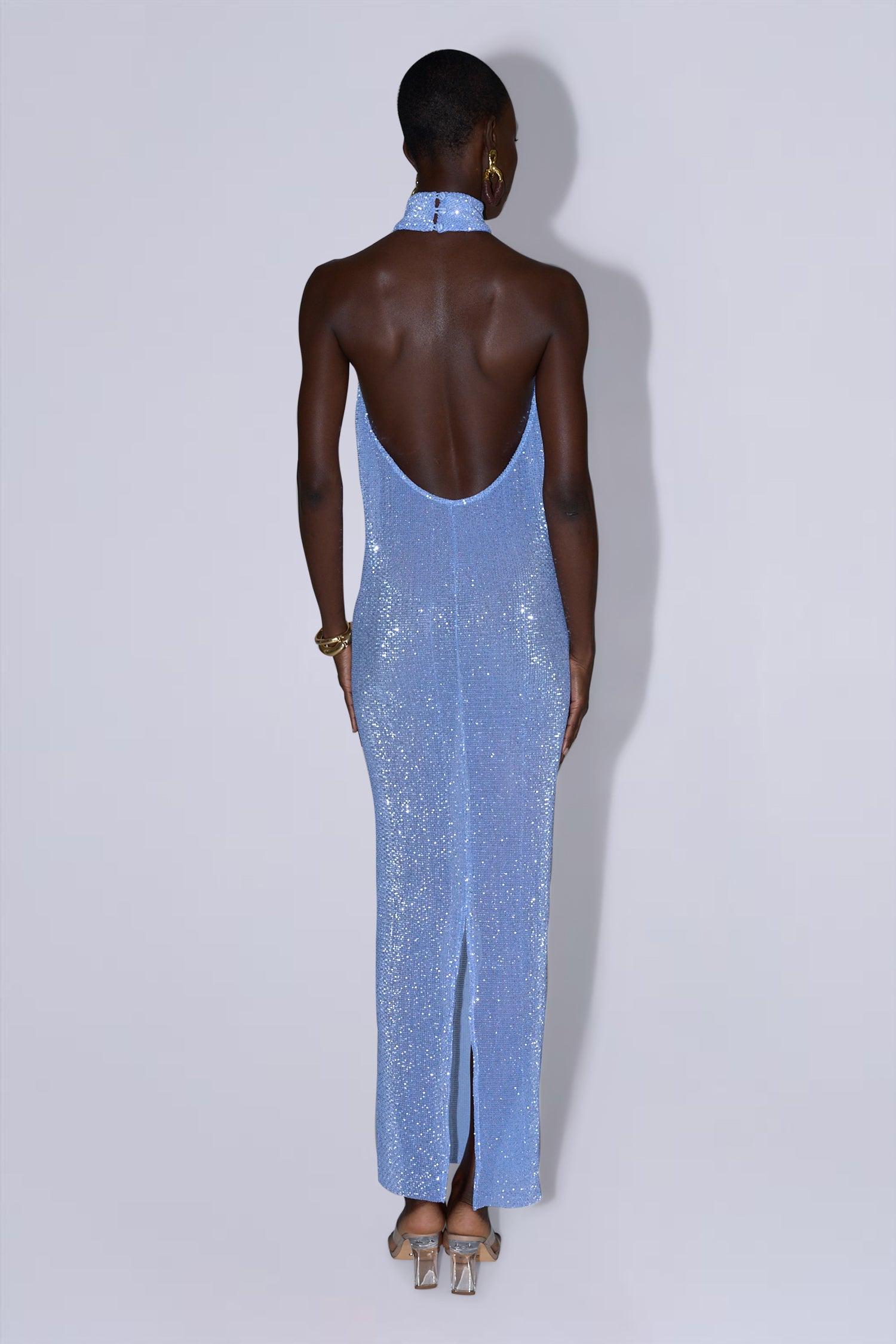 Casablanca Gown - Sapphire Sequin