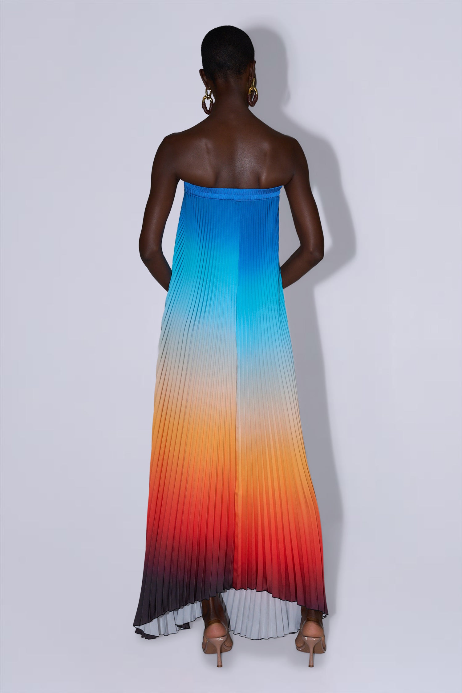 Bisous Strapless Gown - Ibiza Sunset