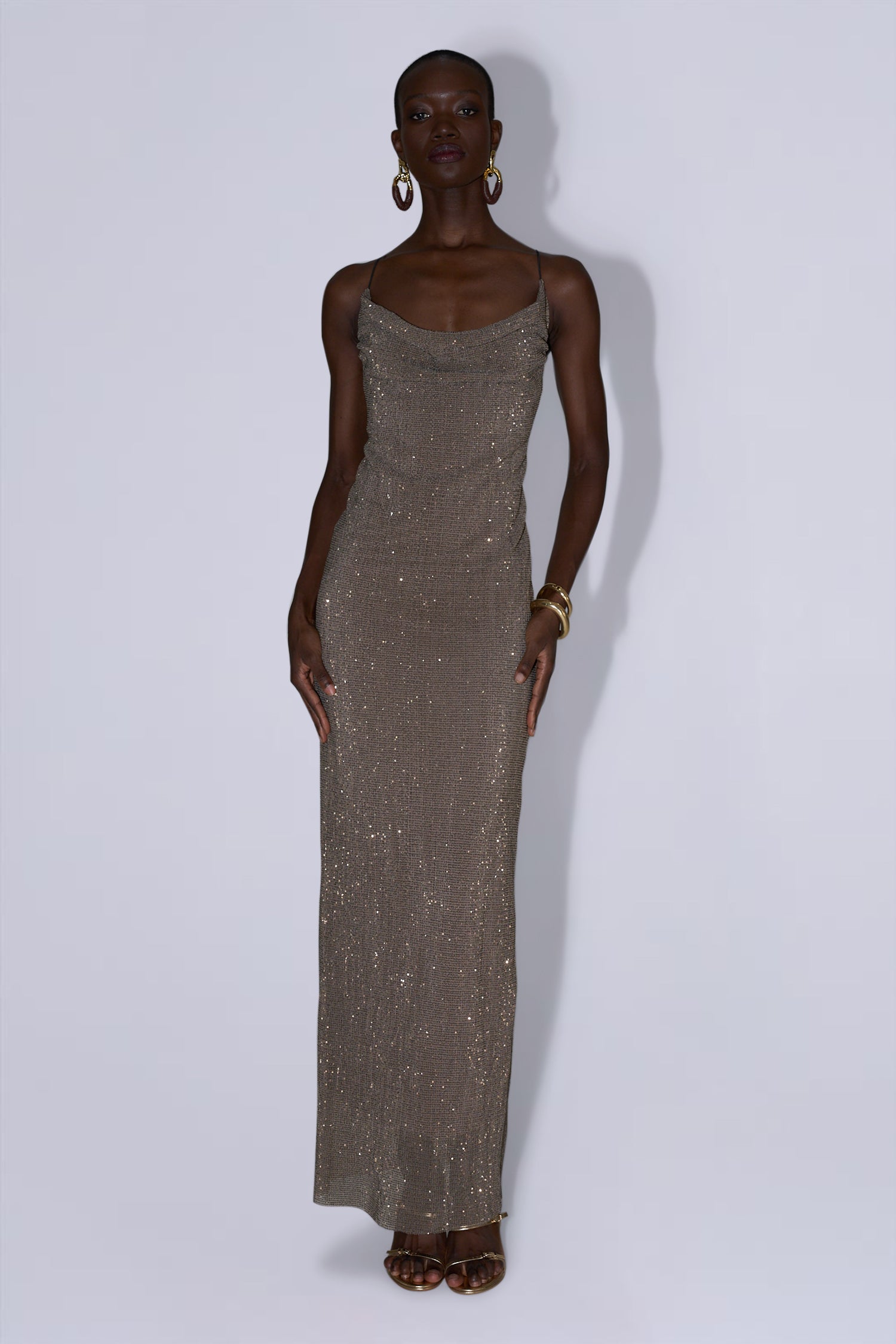 Cosmopolitan Dress - Smoke Sequin