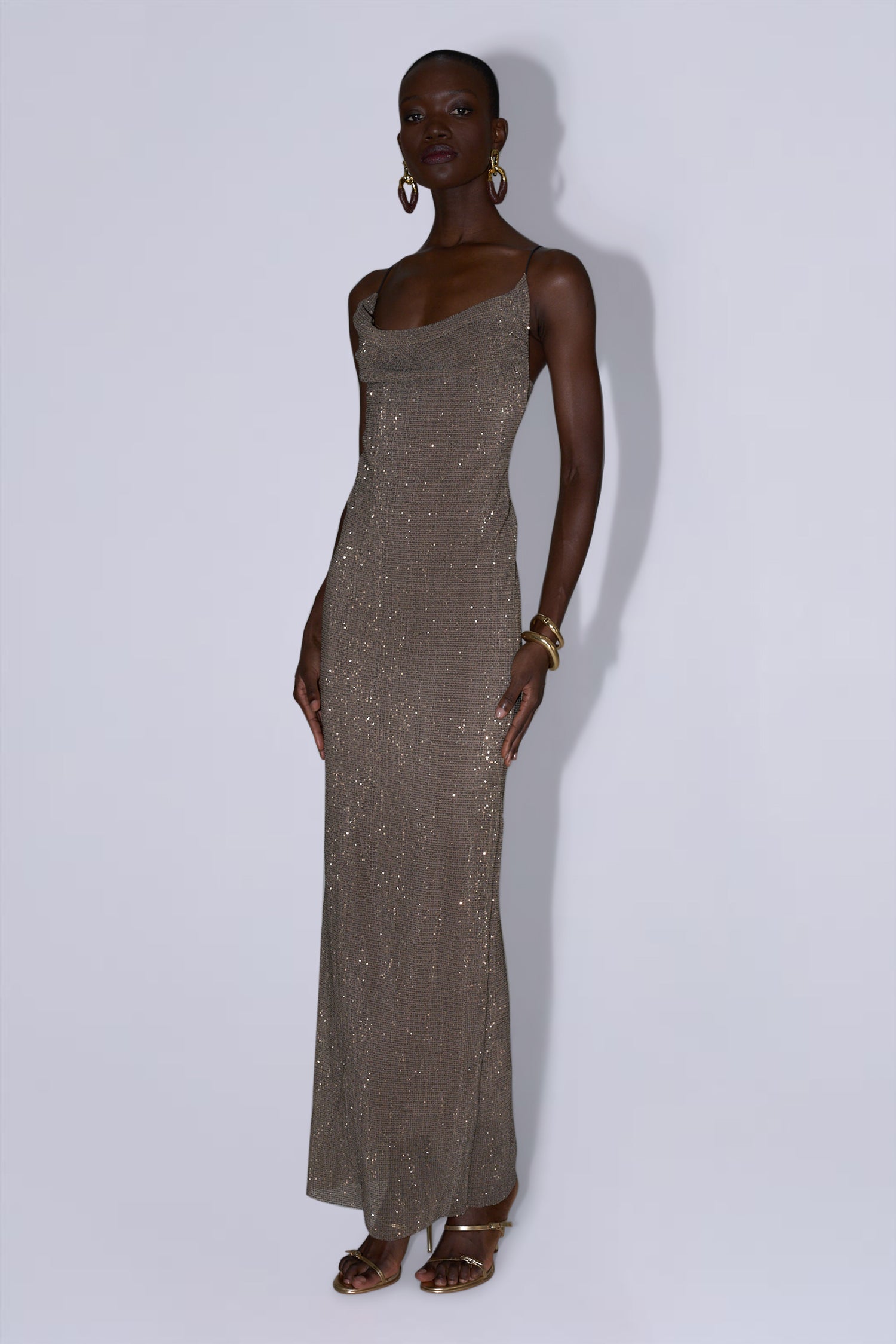 Cosmopolitan Dress - Smoke Sequin