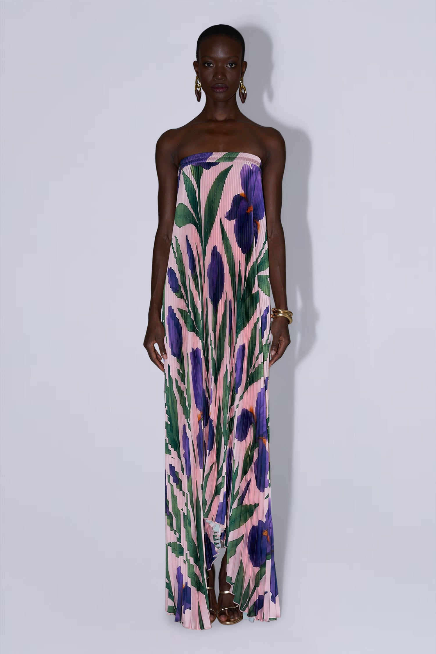 Bisous Strapless Gown - Iris Garden