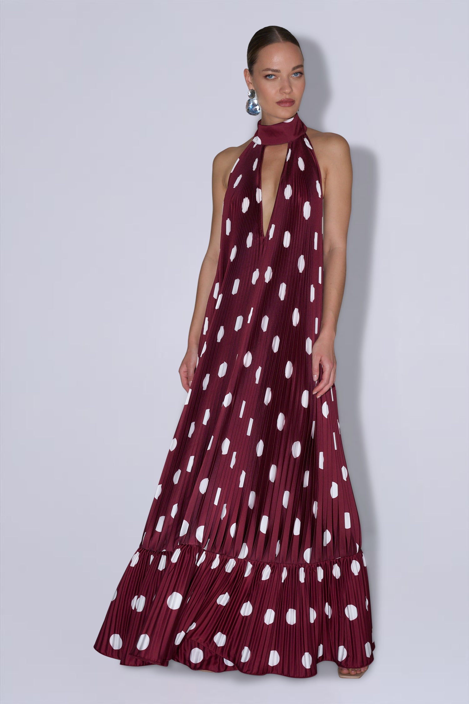 Libertie Gown - Polka Wine