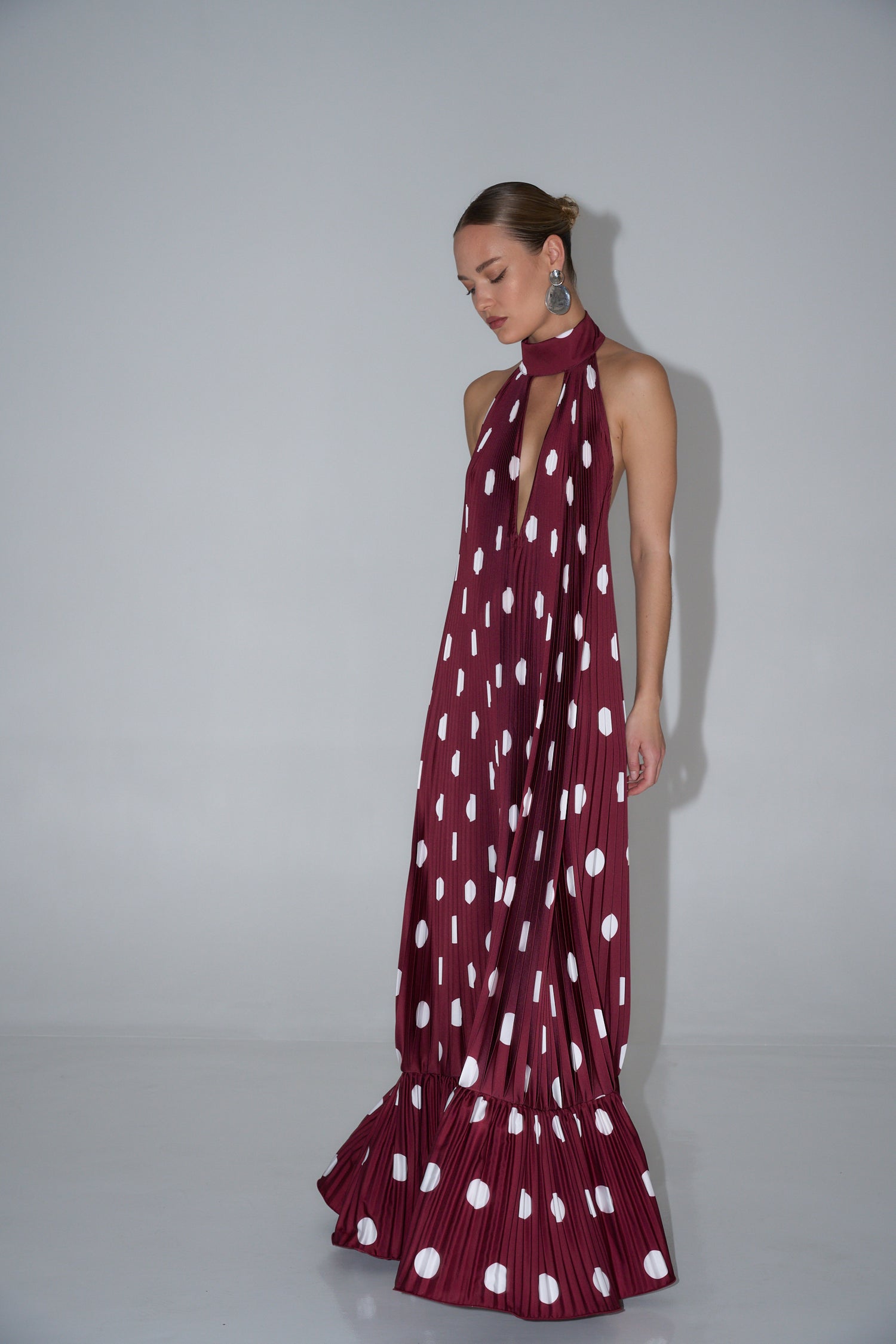 Libertie Gown - Polka Wine