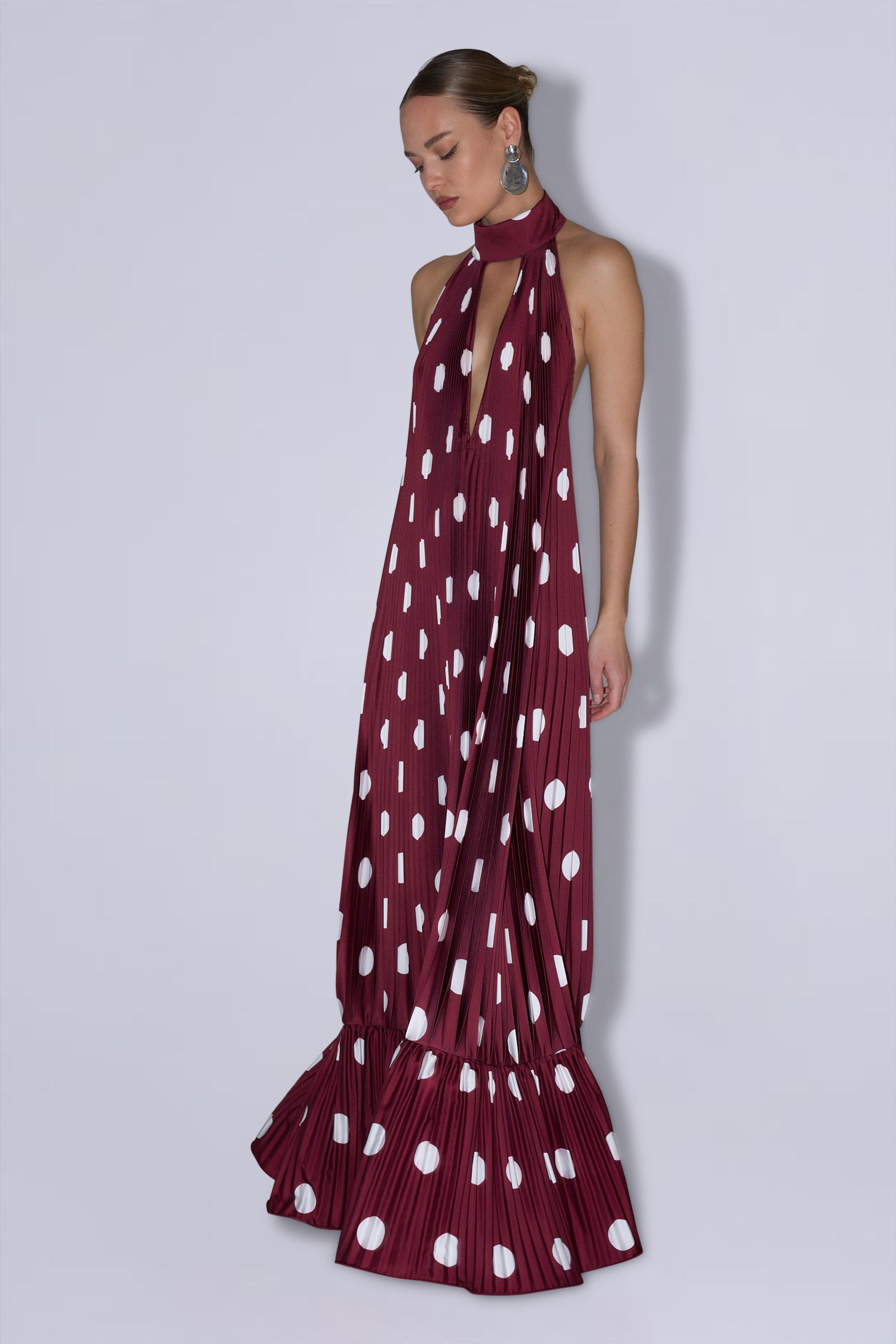 Libertie Gown - Polka Wine