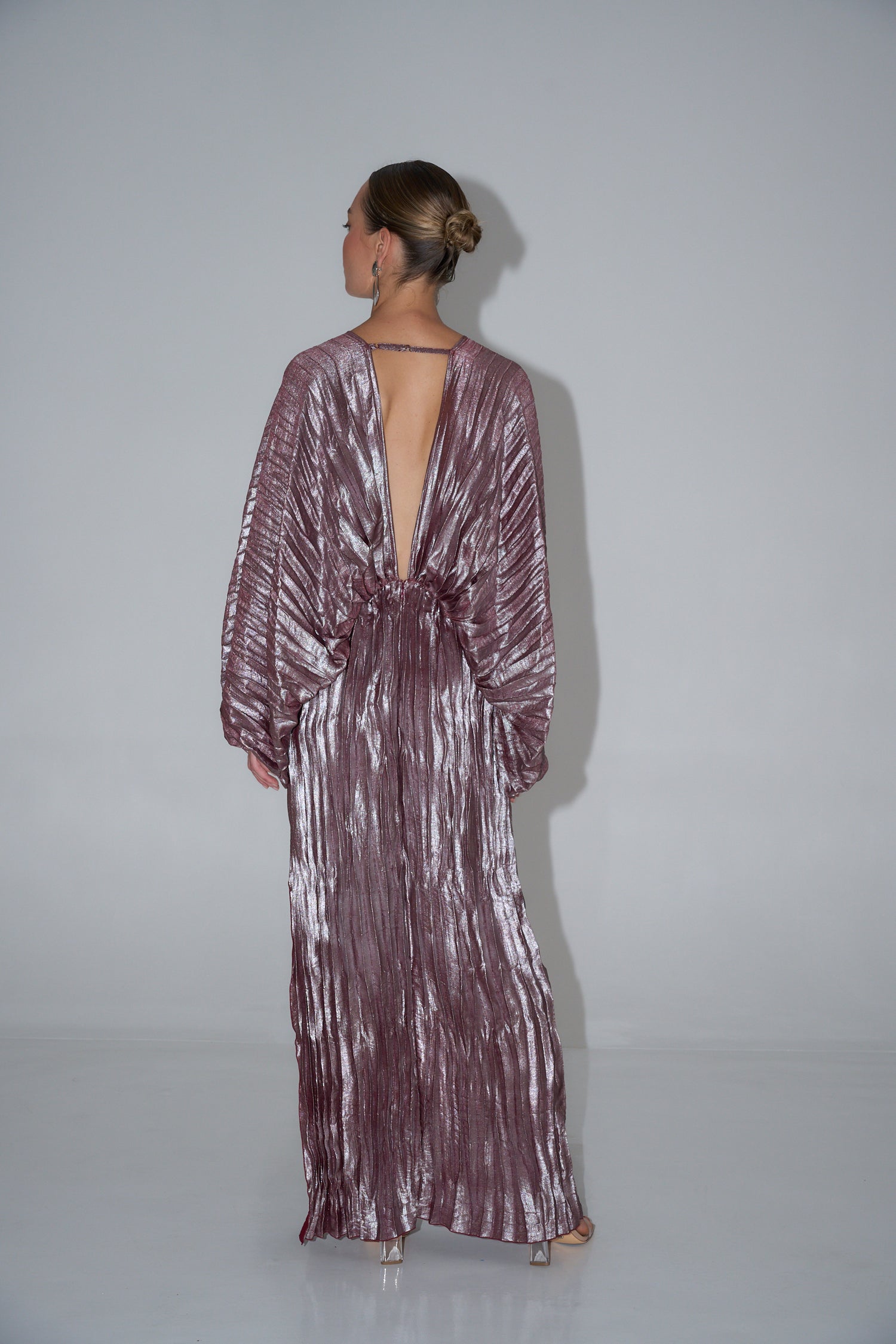 De Luxe Gown - Wine Shimmer