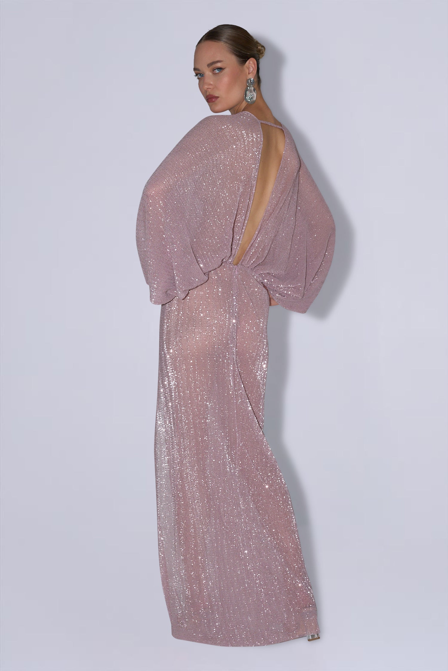 Paradiso Split Gown - Aurora Sequin