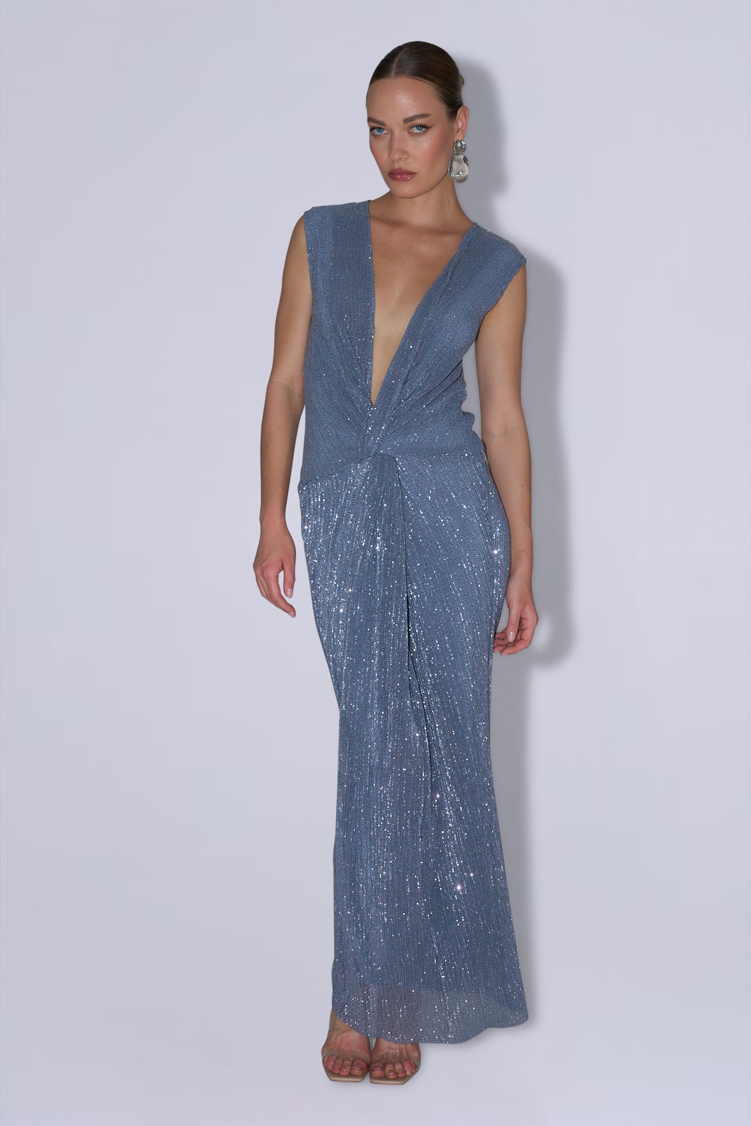 Cirque Dress - Steel Sequin