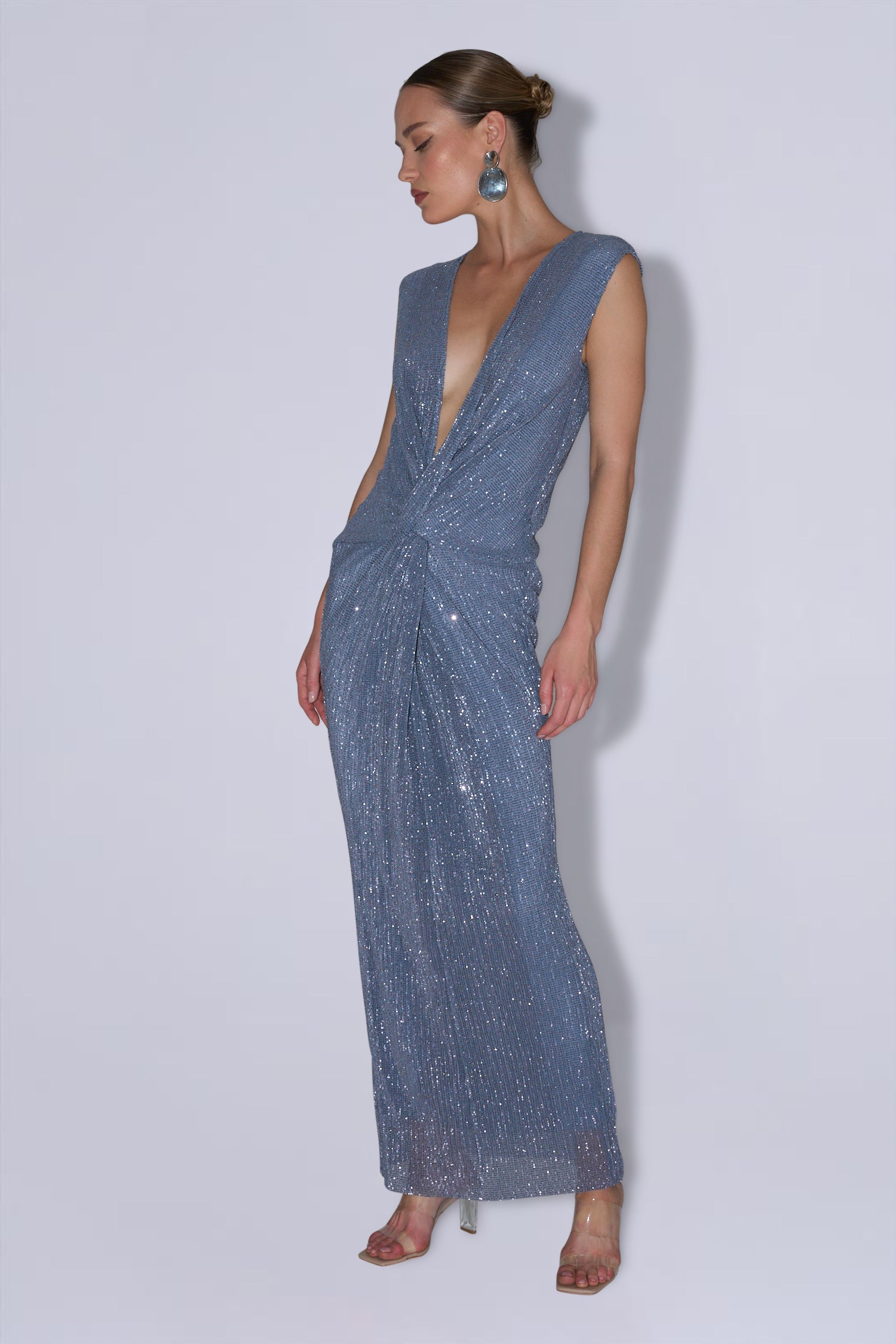 Cirque Dress - Steel Sequin
