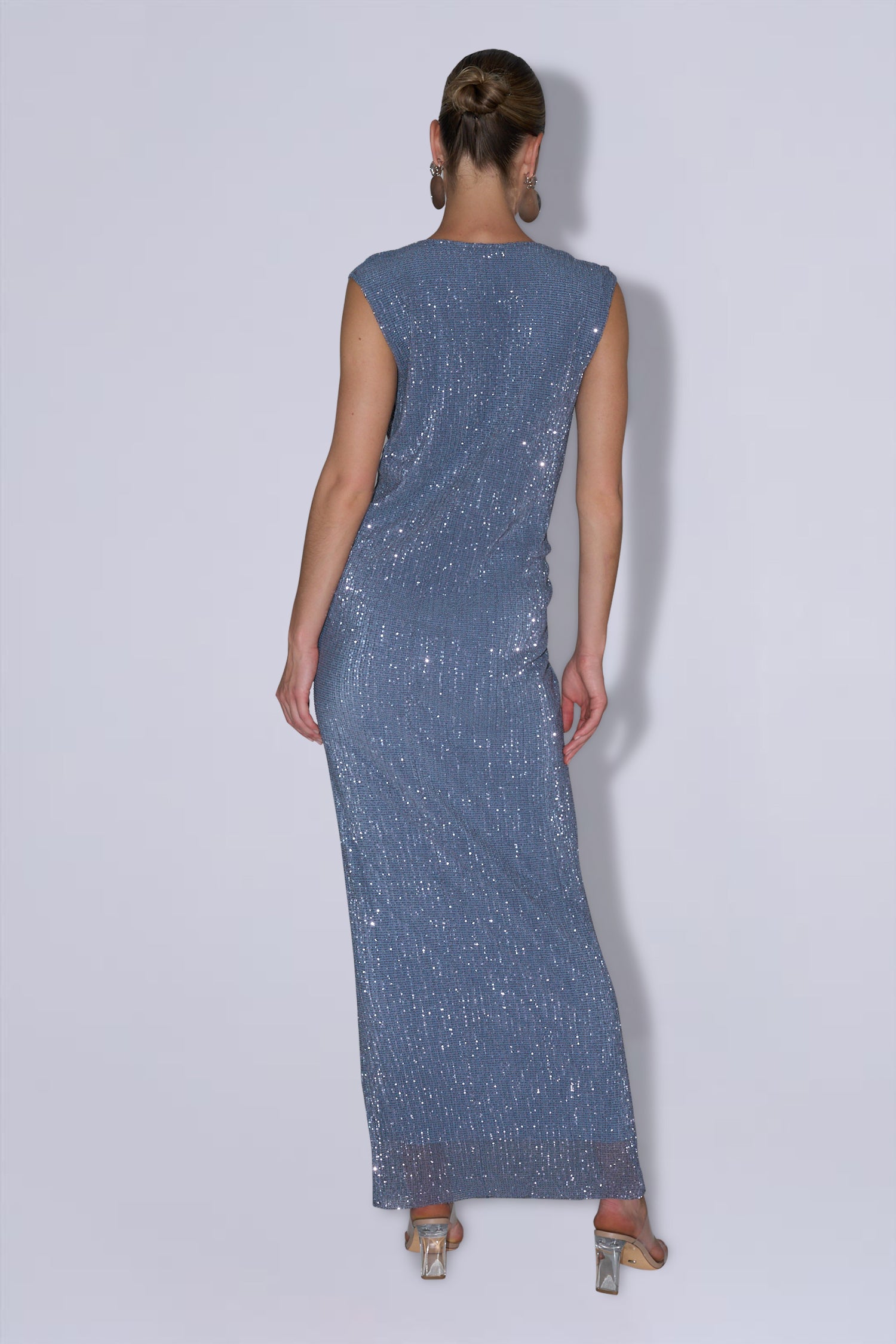 Cirque Dress - Steel Sequin