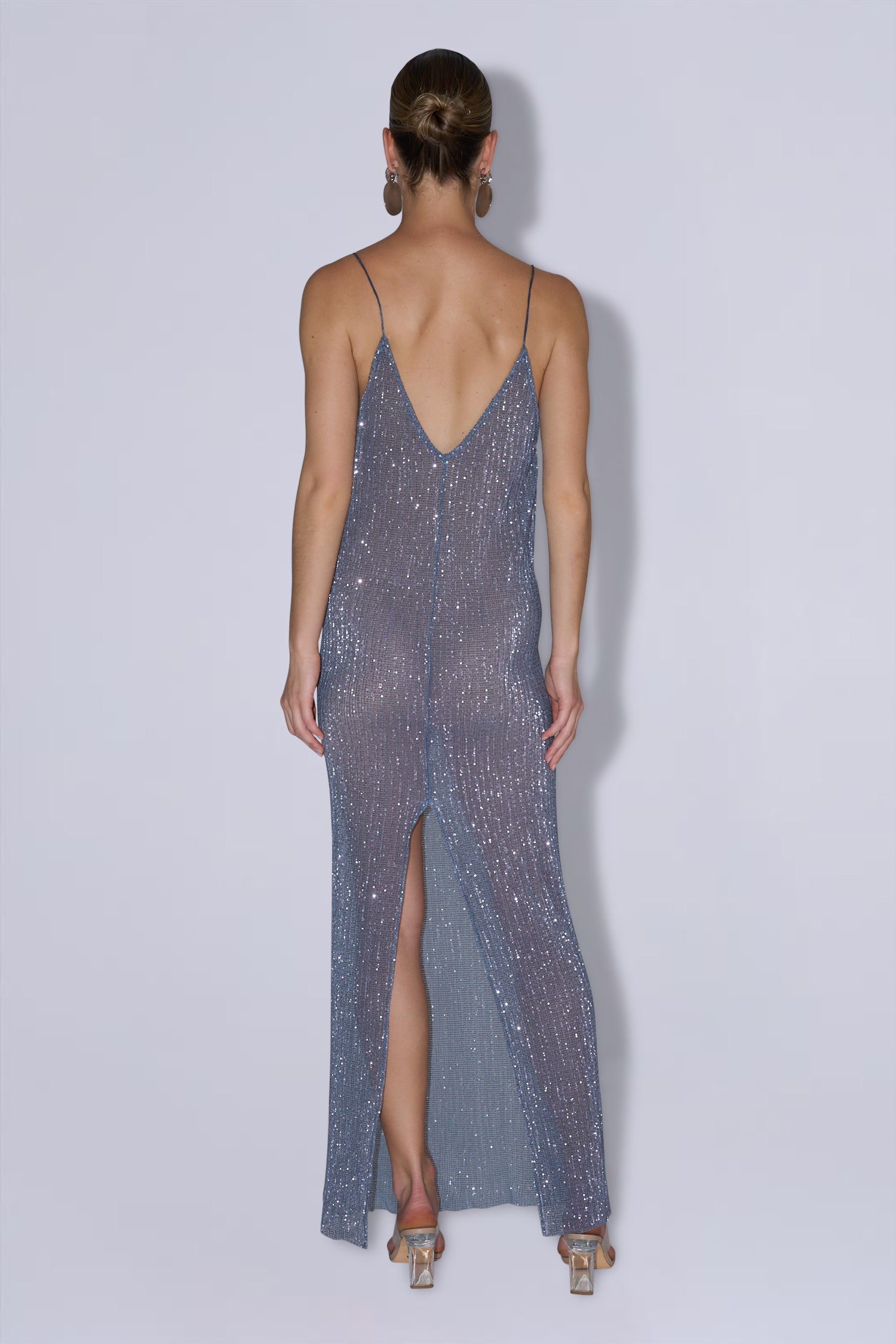 Marbella Dress - Steel Sequin