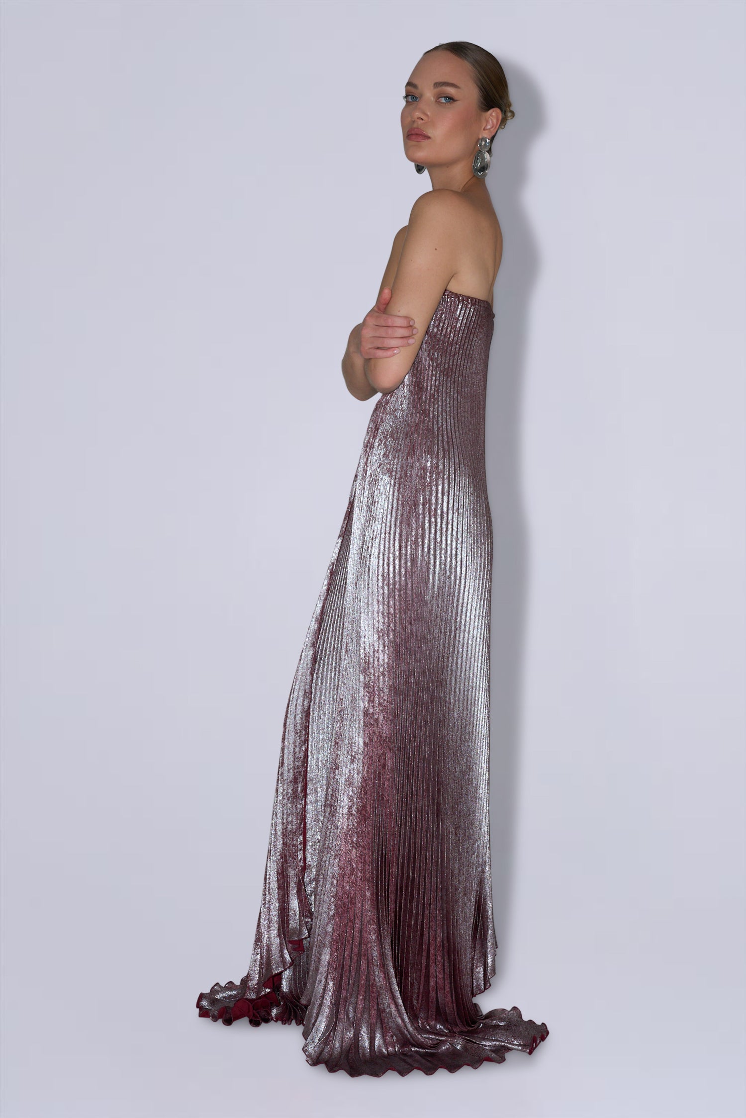 Gala Skirt - Wine Shimmer