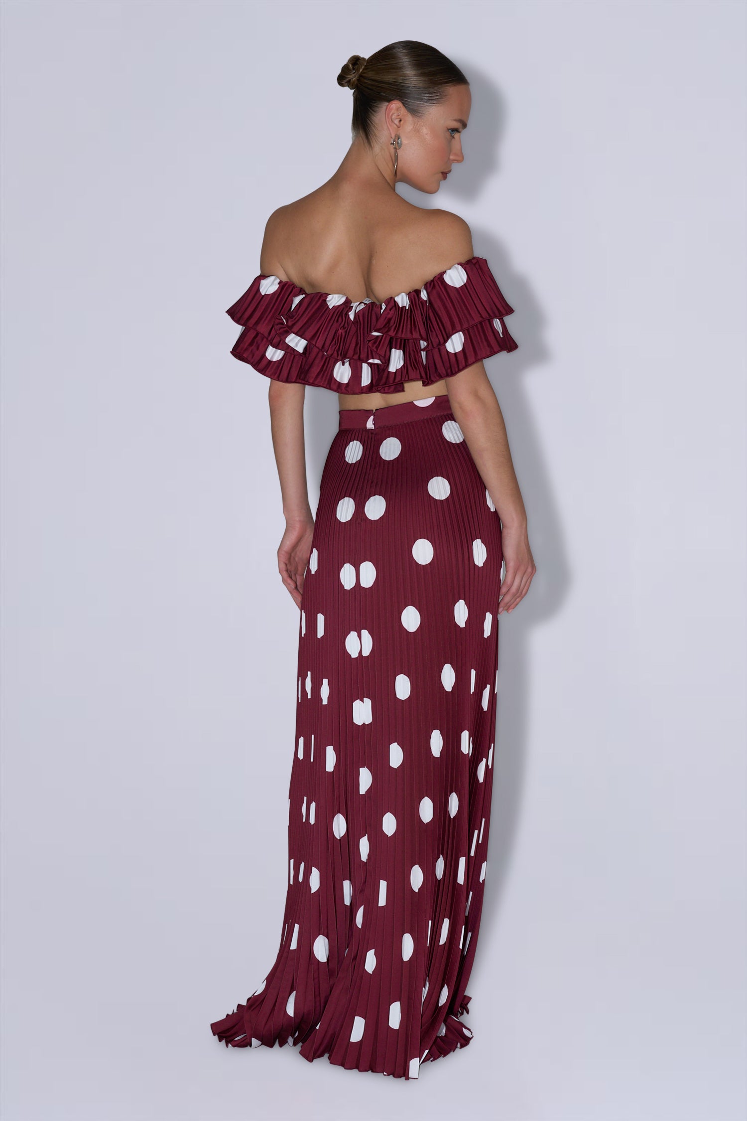 Debut Top - Polka Wine