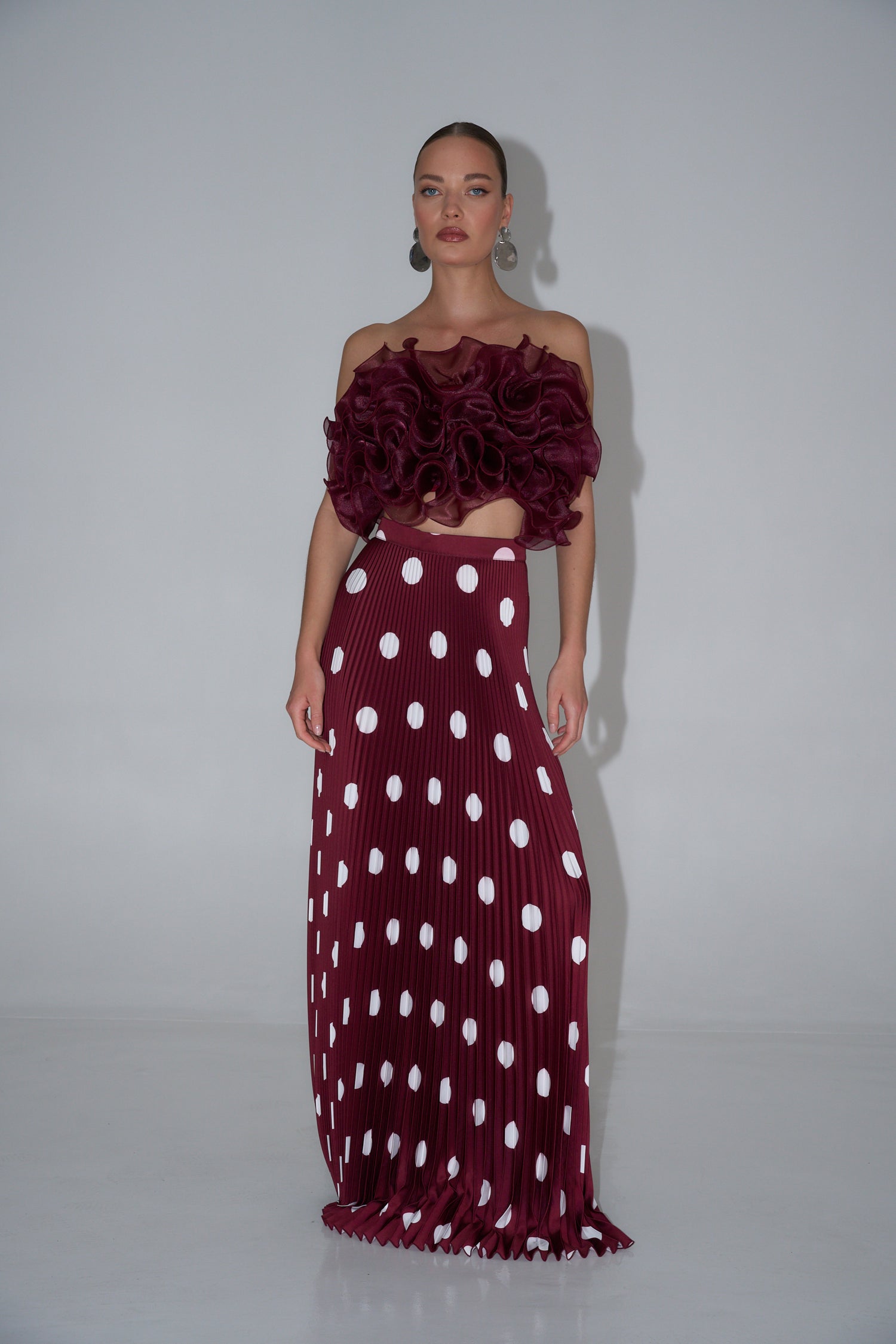 Gala Skirt - Polka Wine