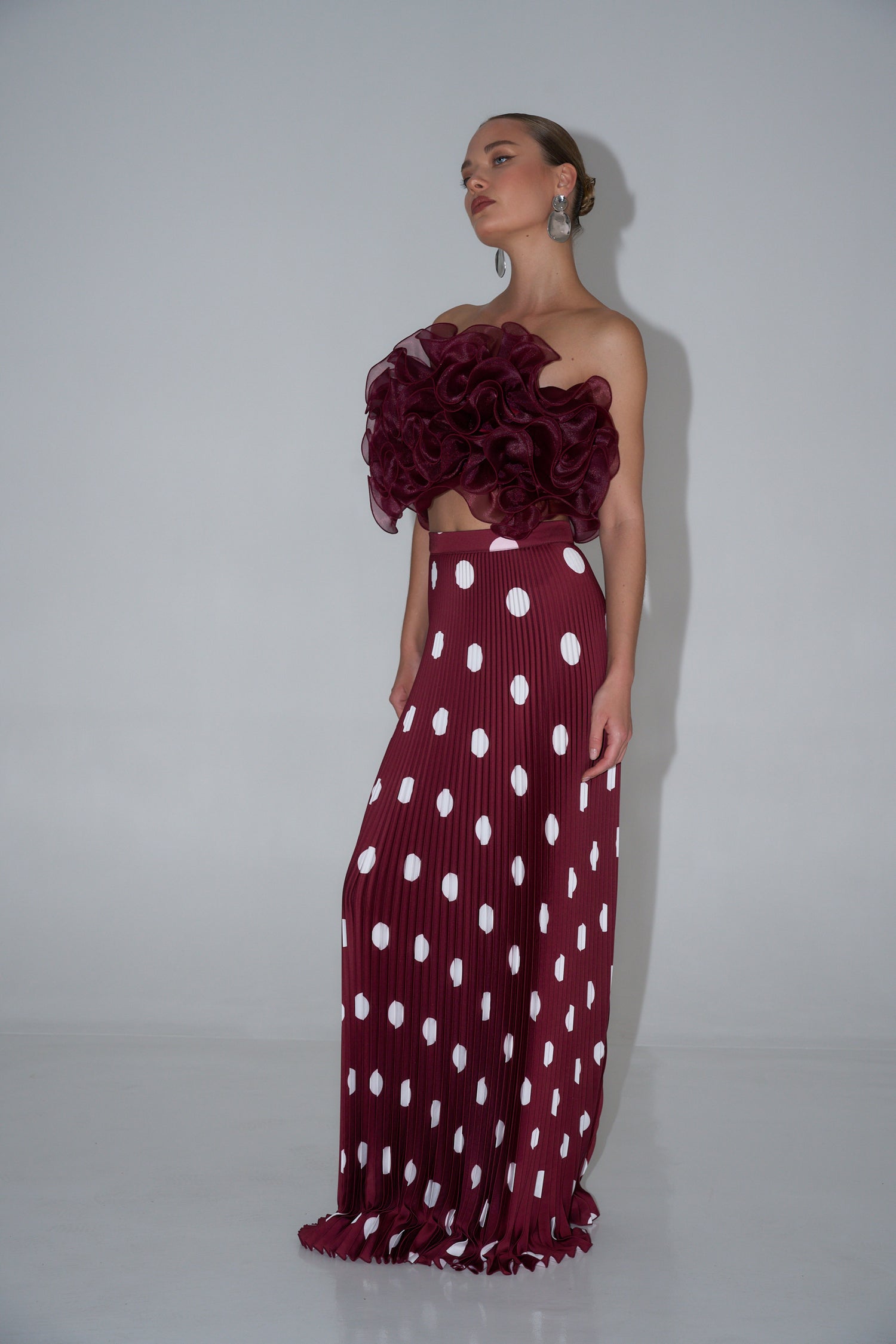 Cou Cou Top - Wine Organza