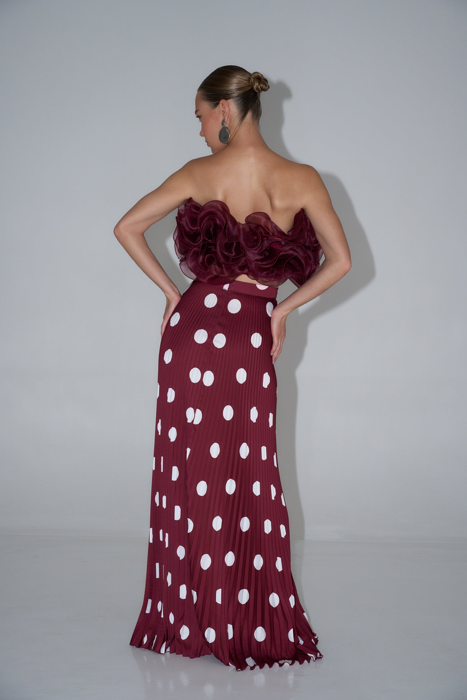 Cou Cou Top - Wine Organza