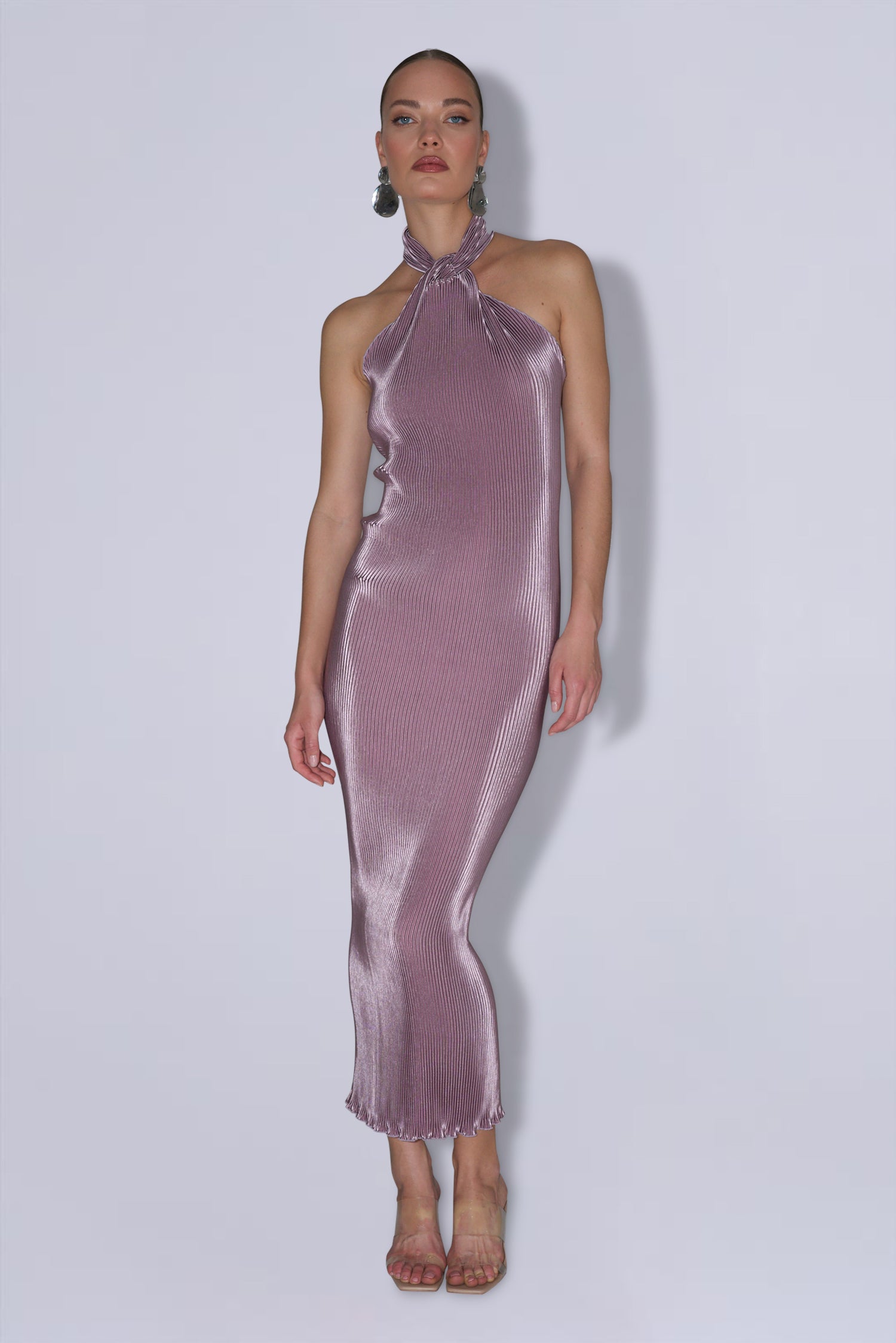 90's Halter Dress - Rosewood