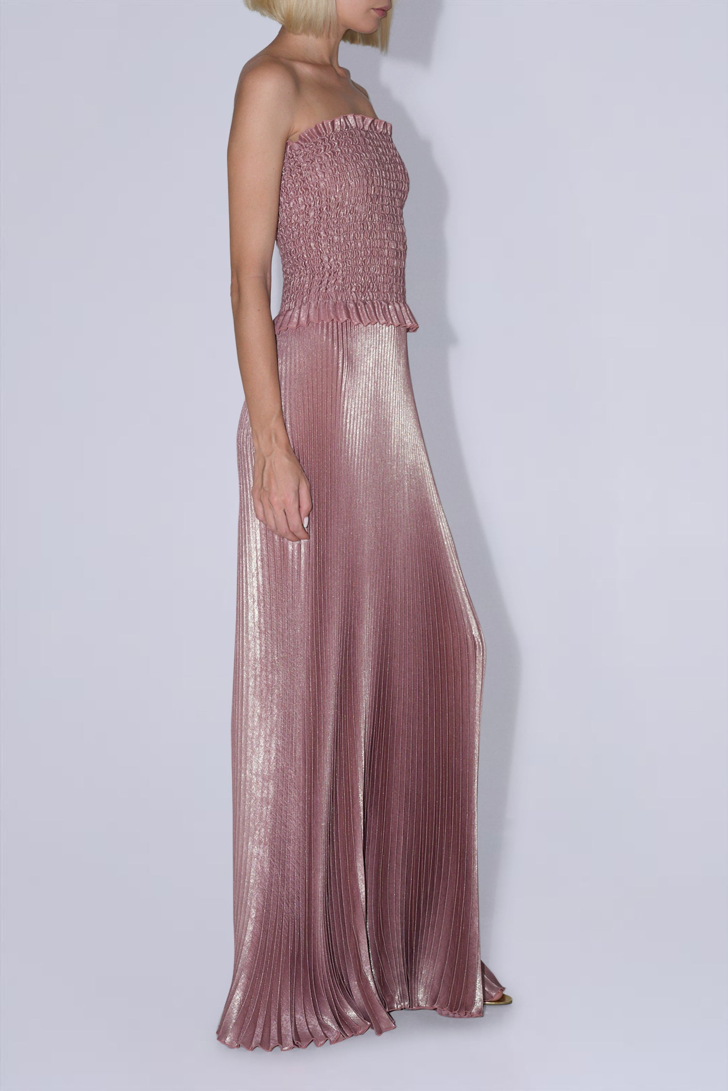 Maya Gown - Rose Quartz Shimmer