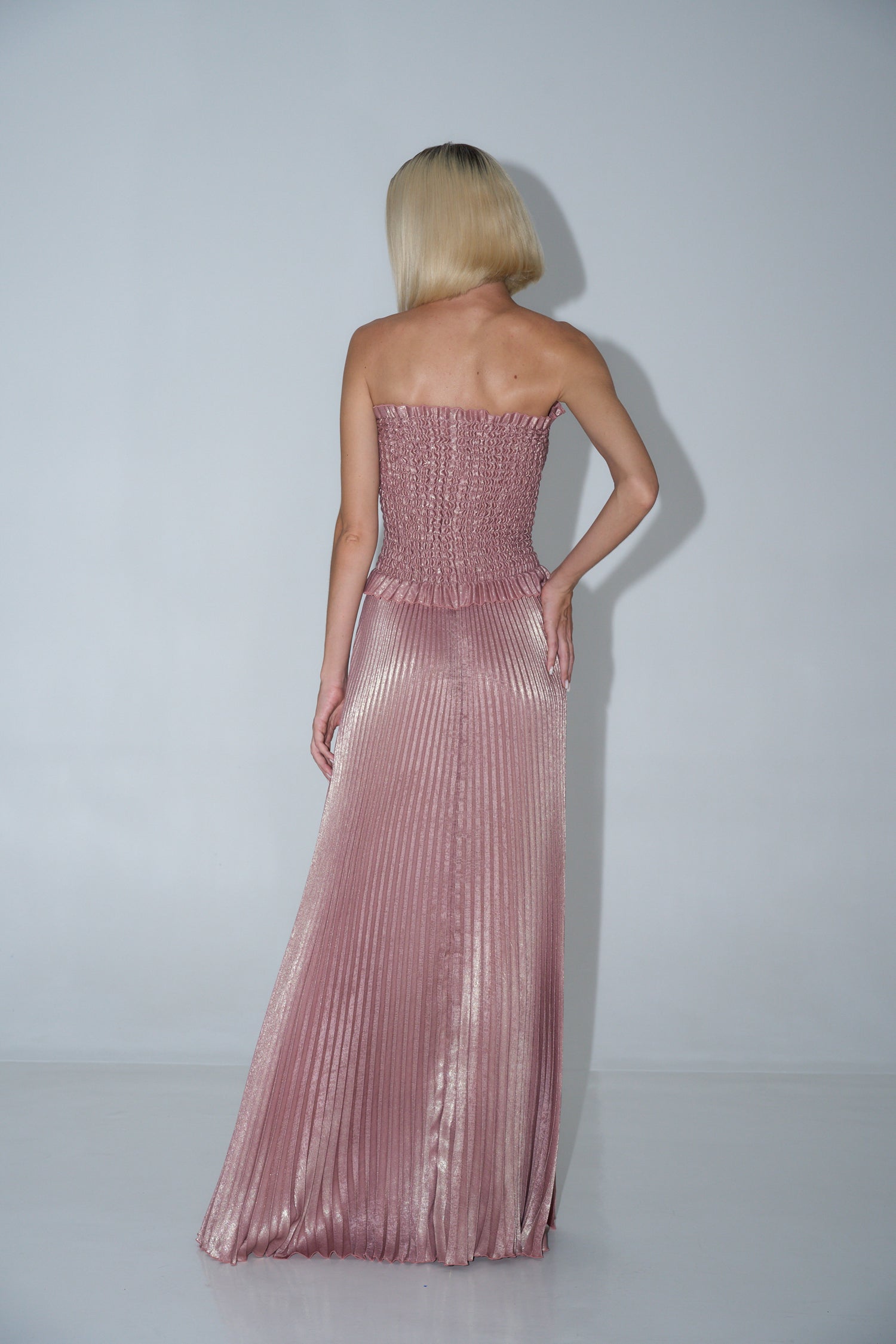 Maya Gown - Rose Quartz Shimmer