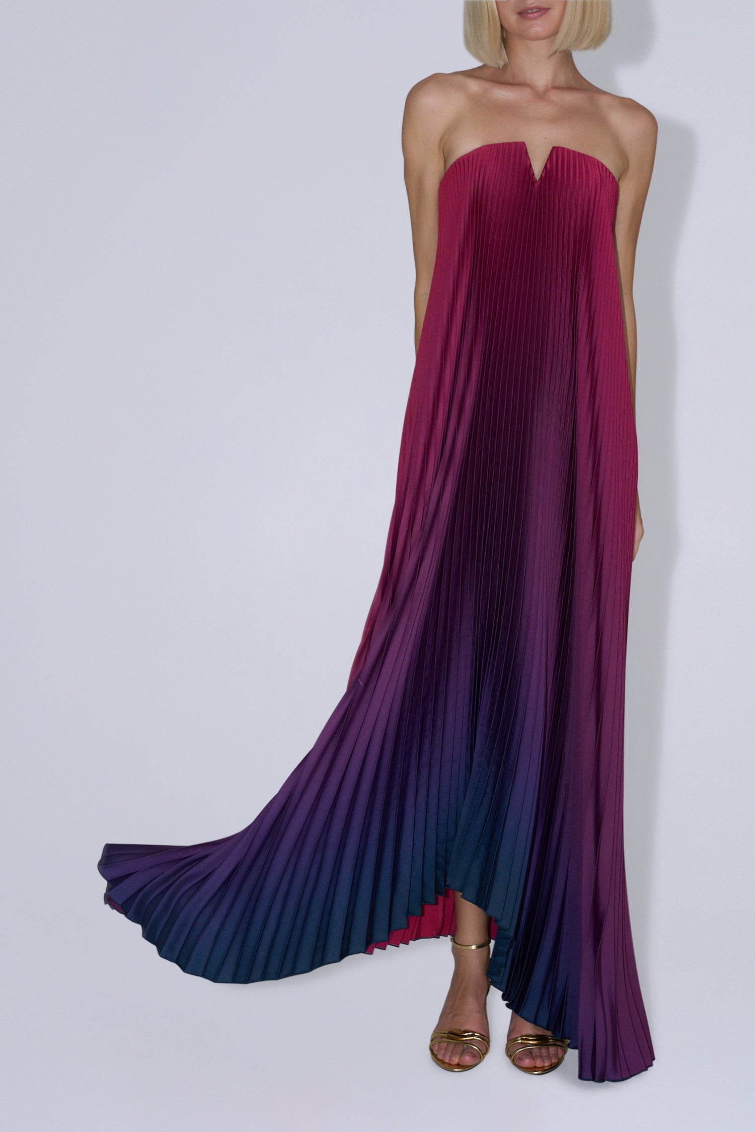 Black Tie Gown - Oxblood Ombre