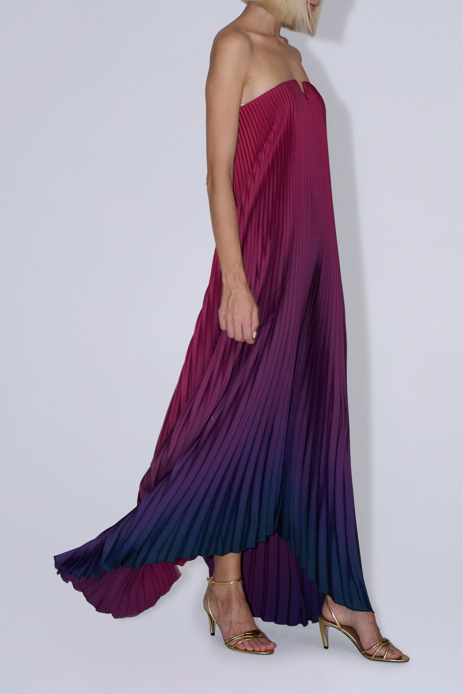 Black Tie Gown - Oxblood Ombre