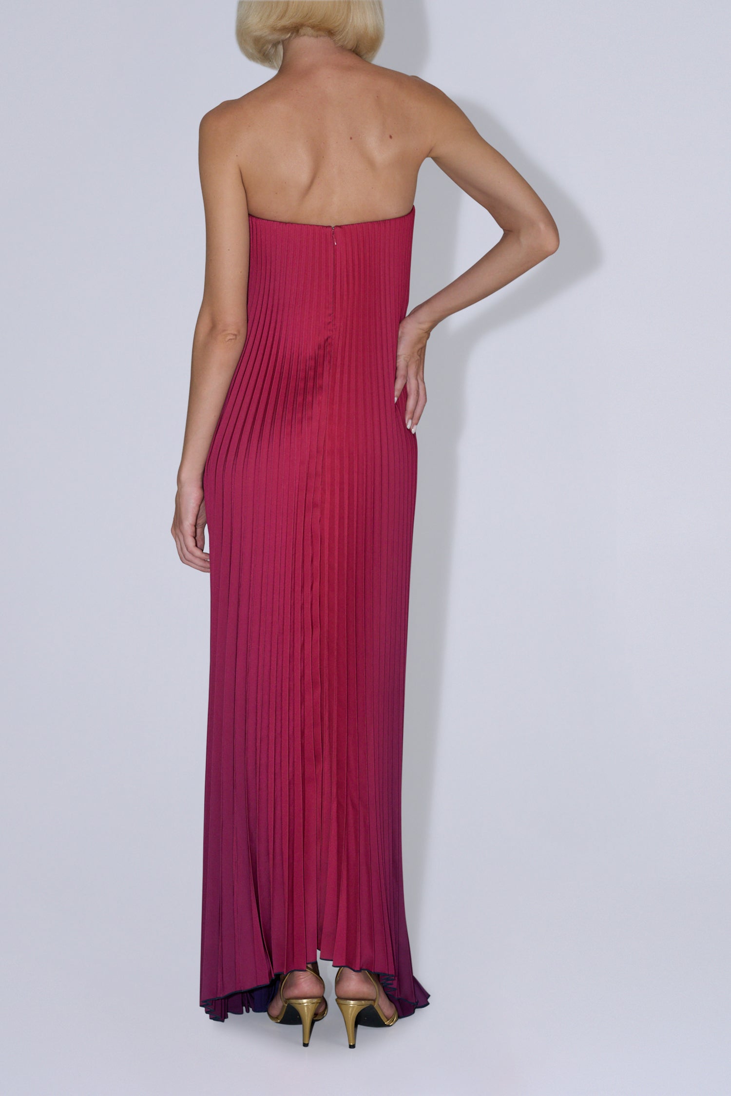Black Tie Gown - Oxblood Ombre