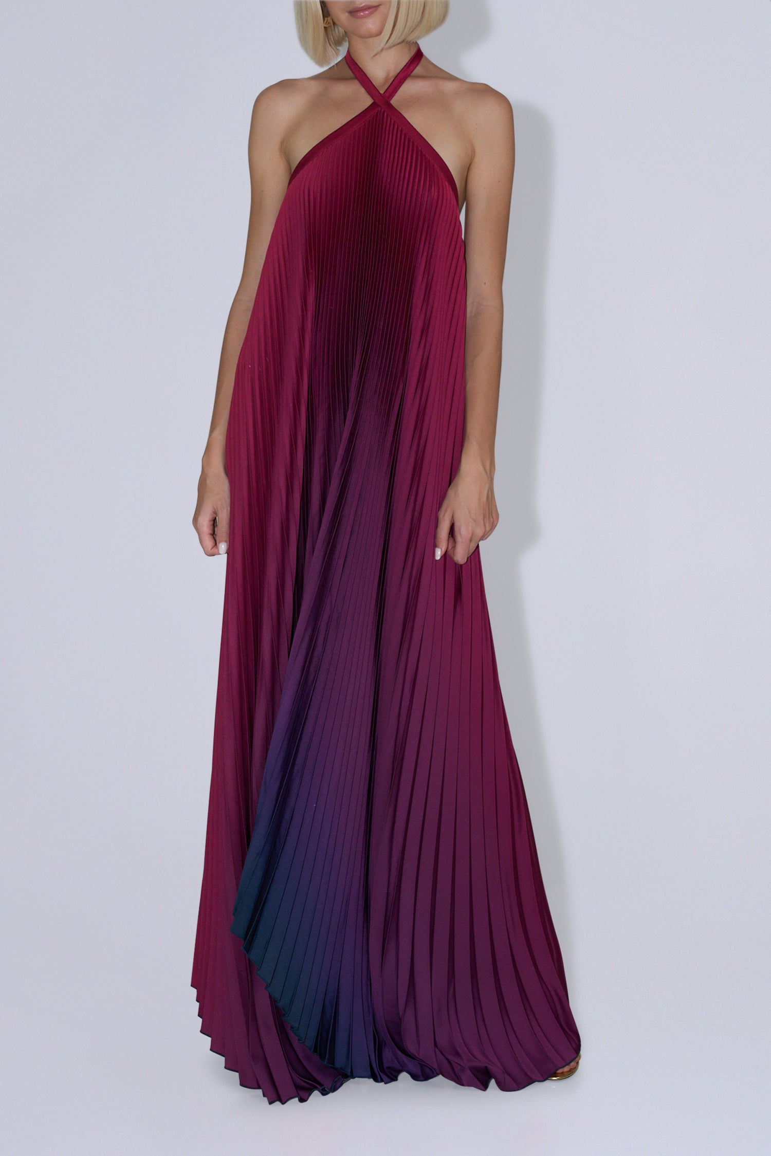 Deesse Gown - Oxblood Ombre