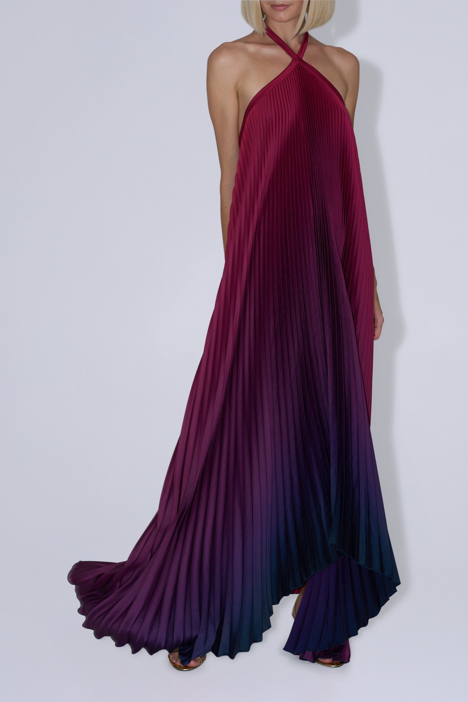 Deesse Gown - Oxblood Ombre