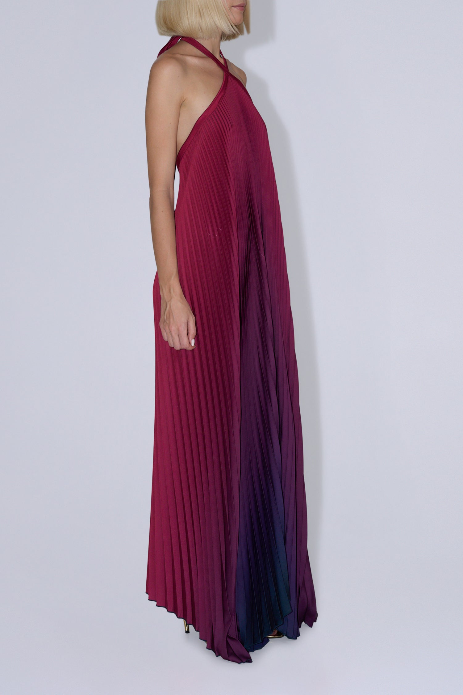 Deesse Gown - Oxblood Ombre
