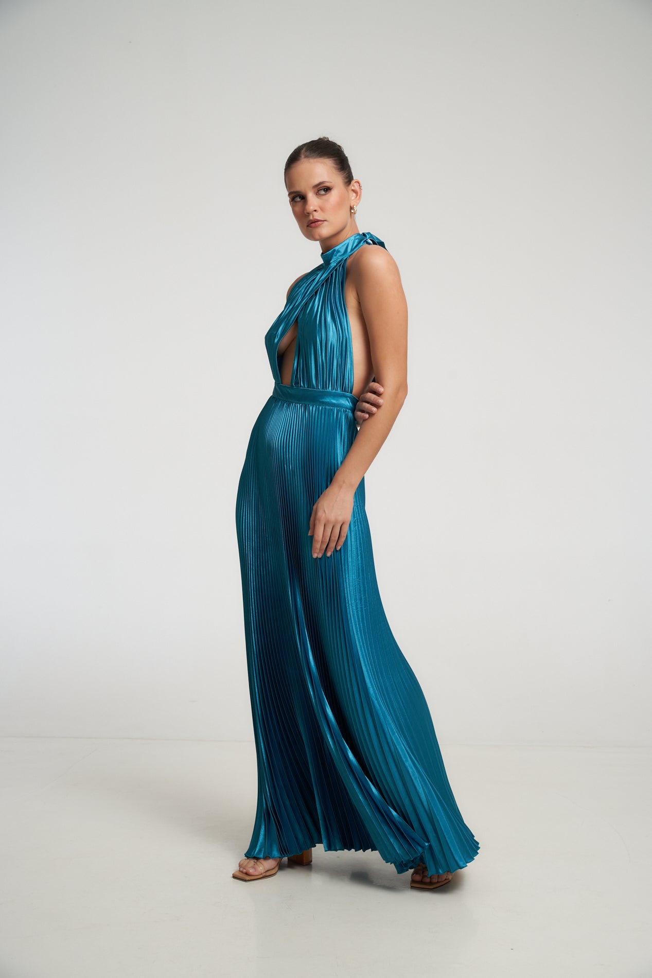 Renaissance Full Length Gown - Teal