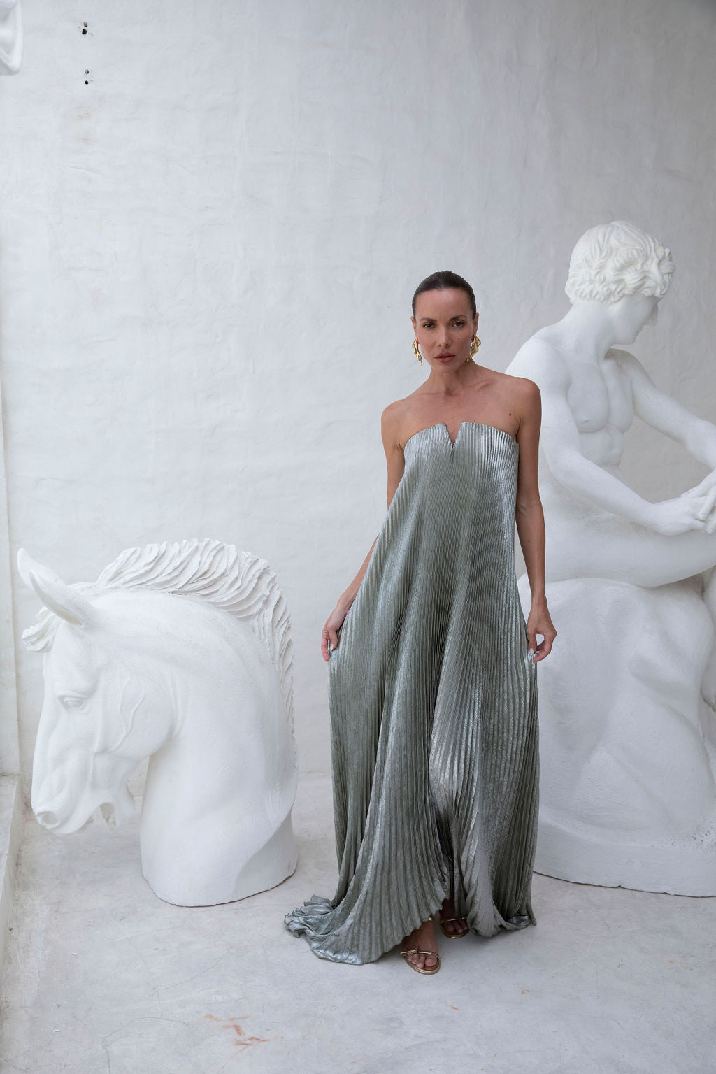 Black Tie Gown - Sage Shimmer
