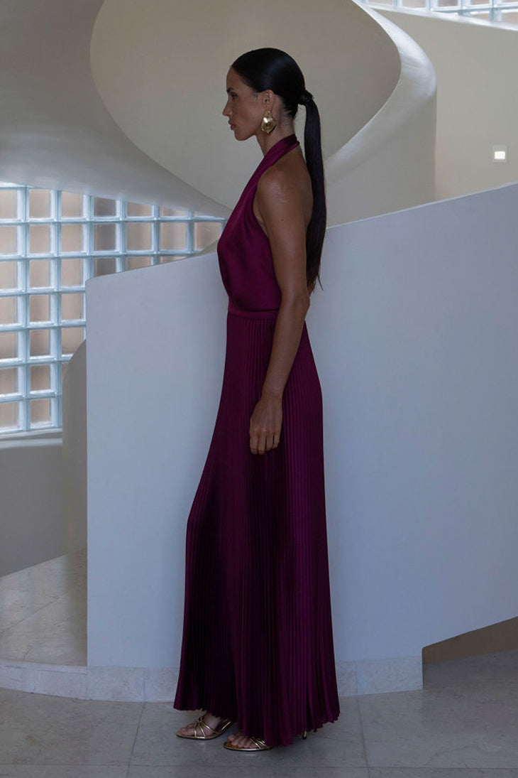 Romance Dress - Wine