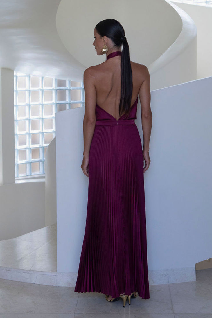 Romance Dress - Wine