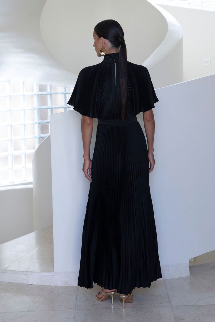 Anais Split Gown - Noir