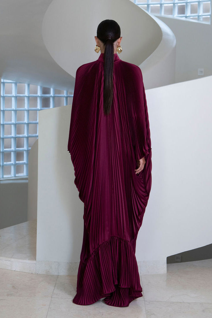 Empire Gown - Wine