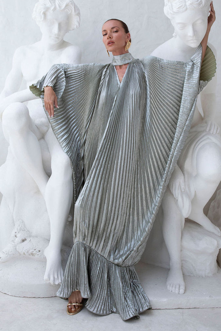 Empire Gown - Sage Shimmer
