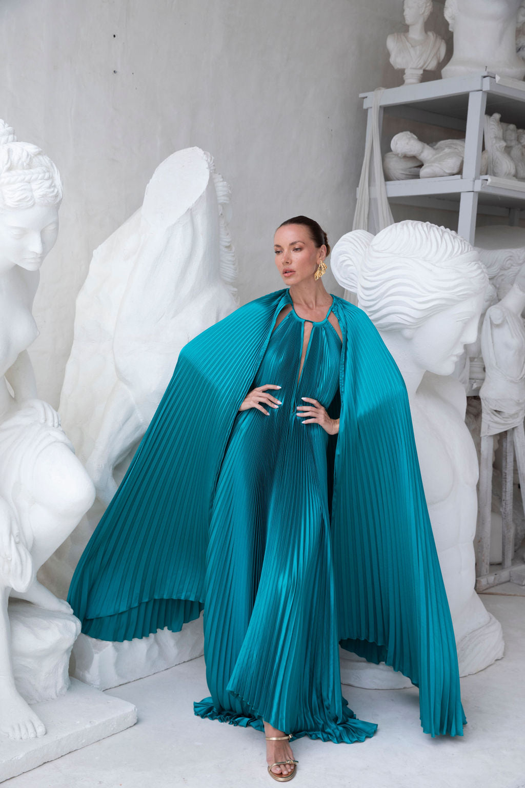 Boheme Cape Gown - Jewel