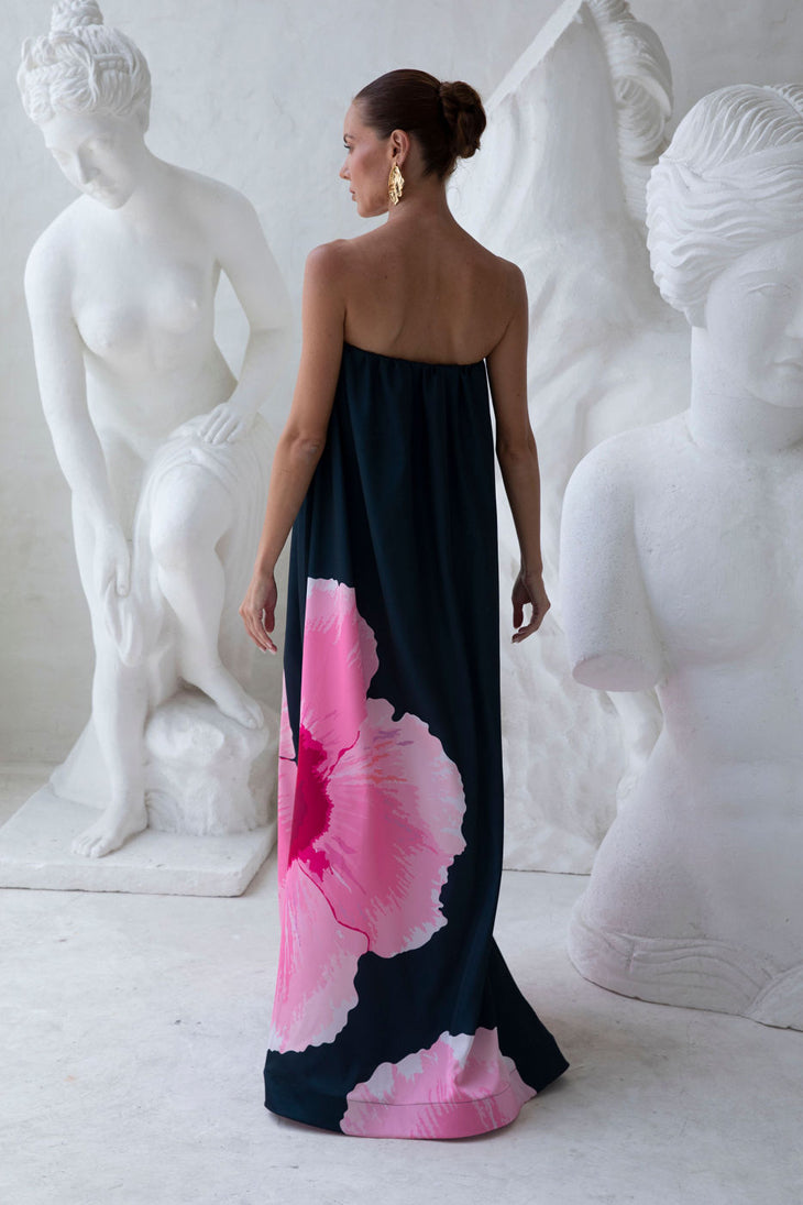 Costiera Dress - Hibiscus Midnight