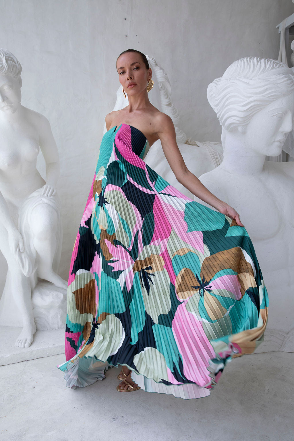 Black Tie Gown - Green Calypso