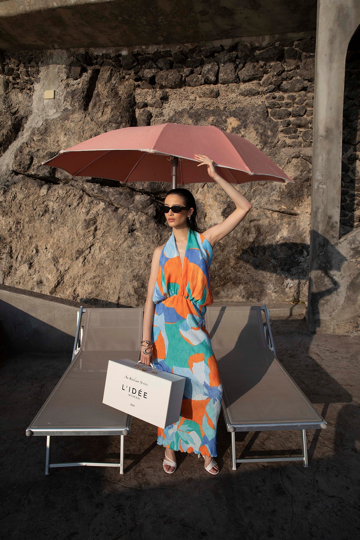Riviera Sleeveless Gown_Capri Orange