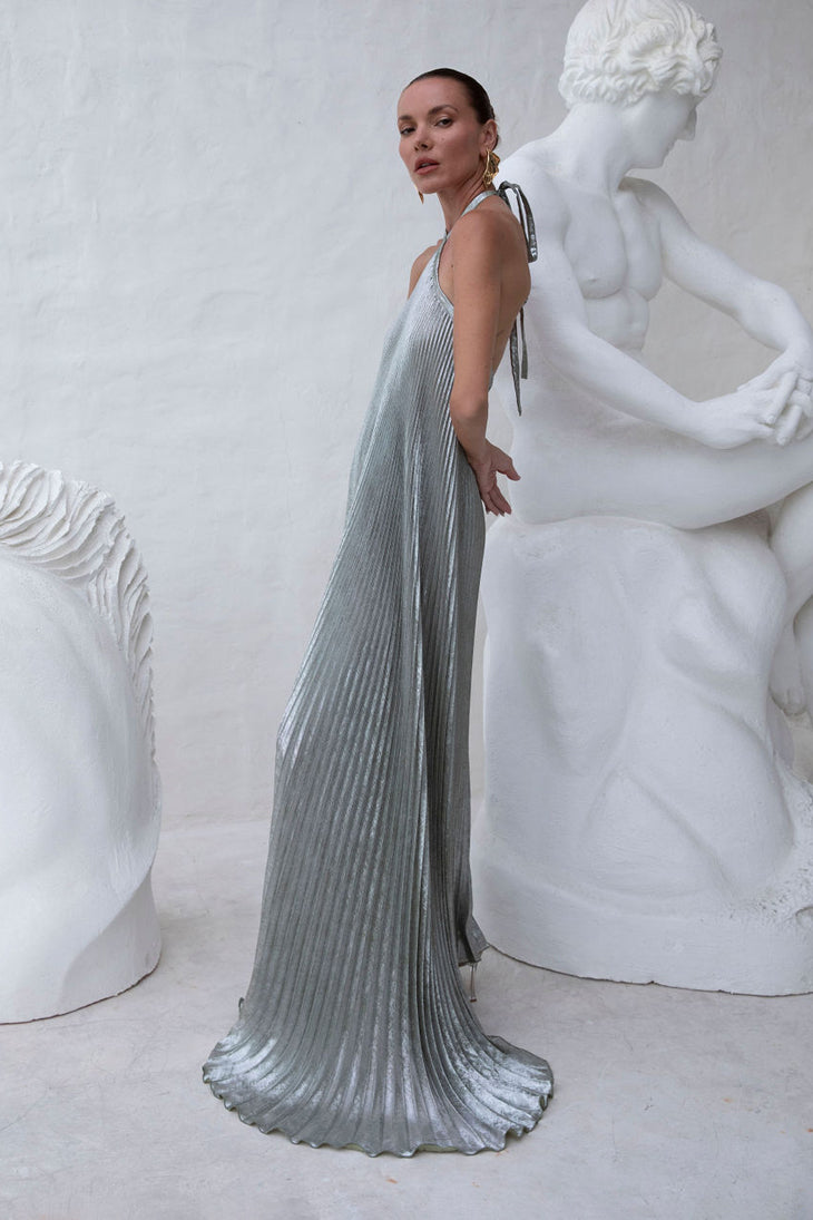 Deesse Gown - Sage Shimmer