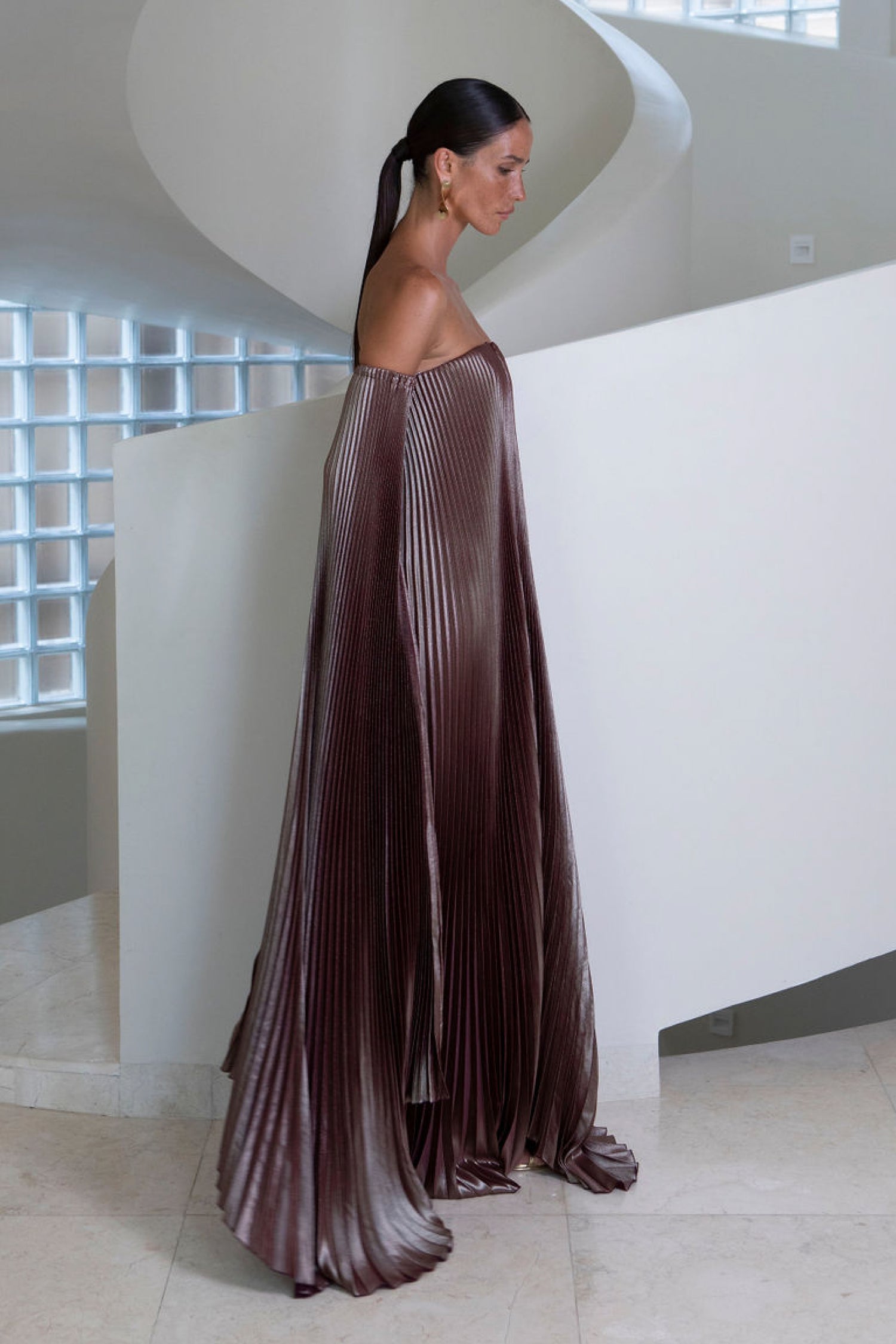 Black Tie Gown Drama Sleeves - Amaro Shine