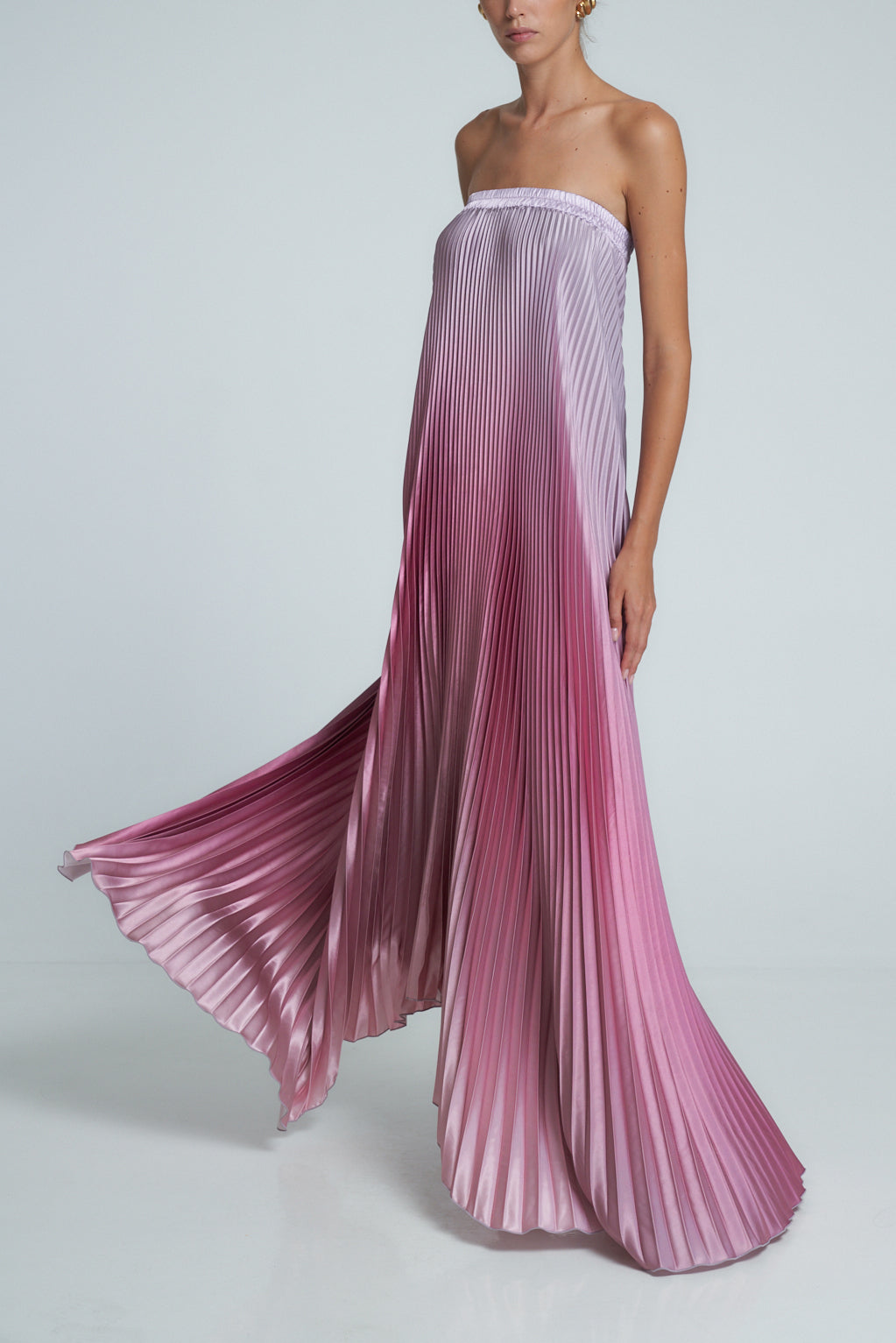 Bisous Strapless Gown - Mauve Ombre